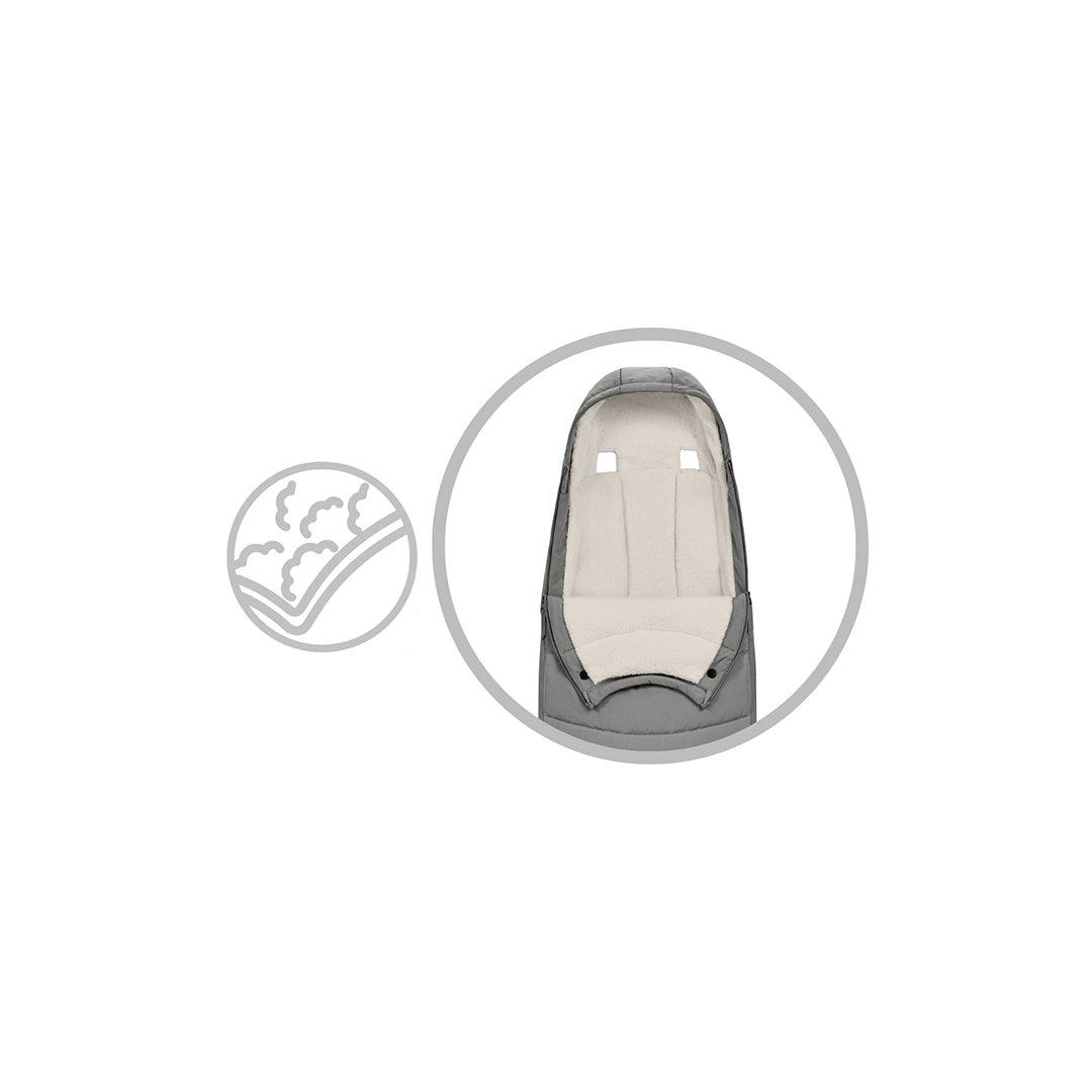  CYBEX Platinum Footmuff - Mirage Grey、mySite、merchandisen