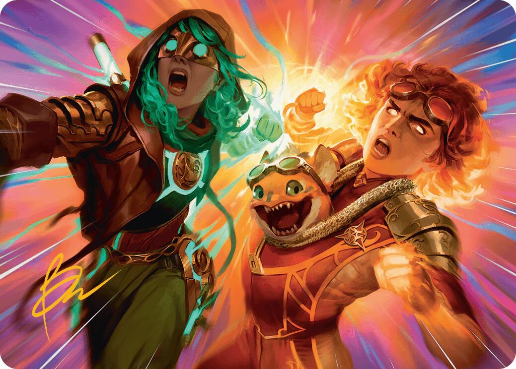 Full Throttle Art Card (Gold-Stamped Signature) Aetherdrift Art Series、mySite、waistdrama