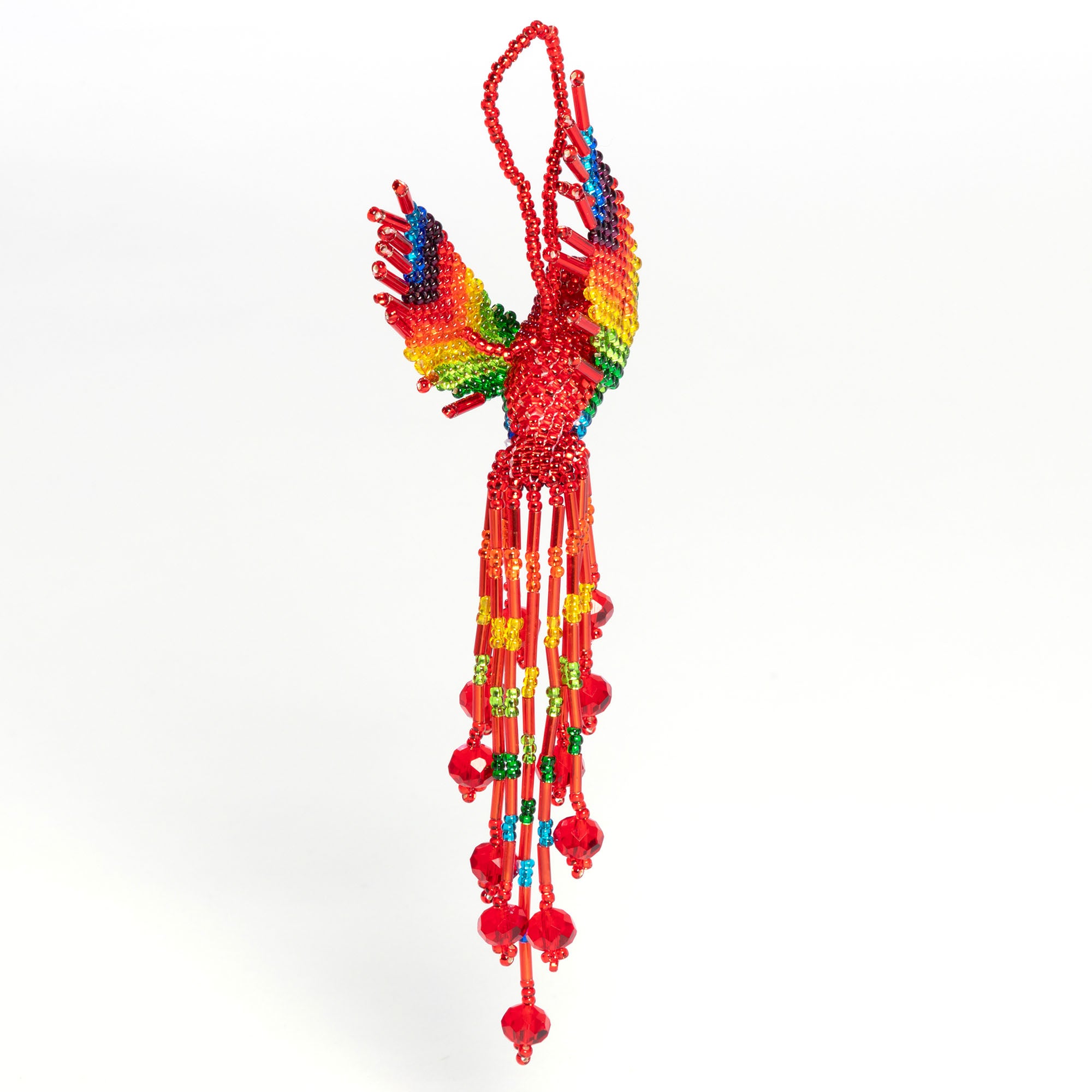 Hand Beaded Guatemalan Hummingbird Ornament、mySite、camillekostekn