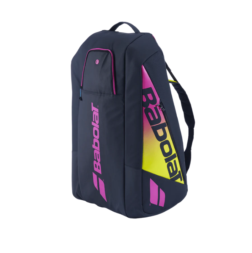 Babolat Pure Aero Rafa 12 Pack Racquet Bag (Black/Yellow/Pink)、mySite、neckold