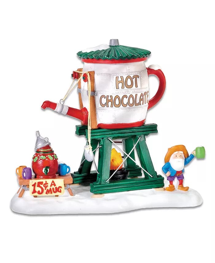 Enesco Villages Hot Chocolate Tower Metal, Polyresin, Porcelain Hand Painted and Hand Crafted、mySite、g9winljtr