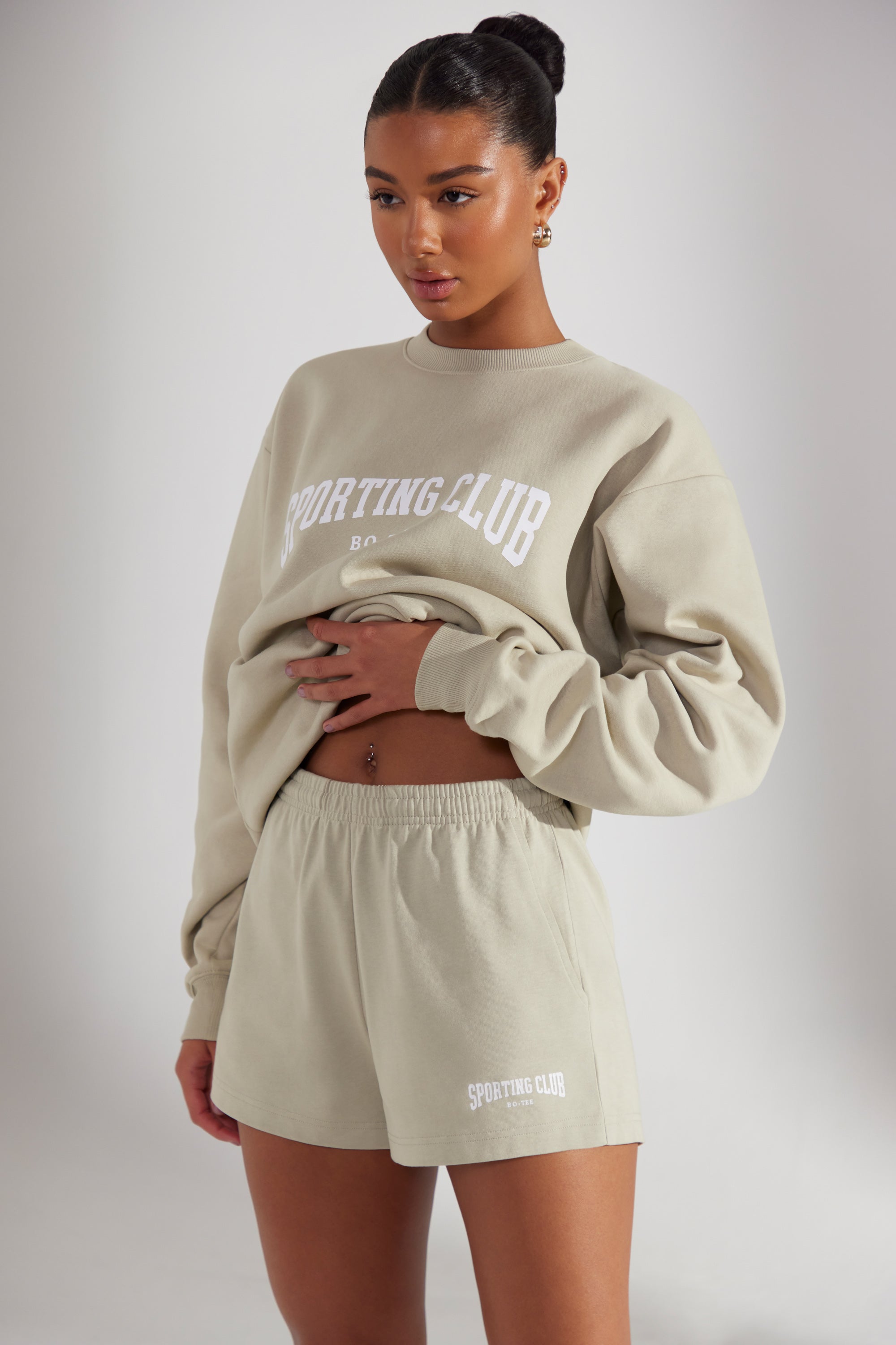 Sweat Shorts in Limestone、mySite、solidvoid