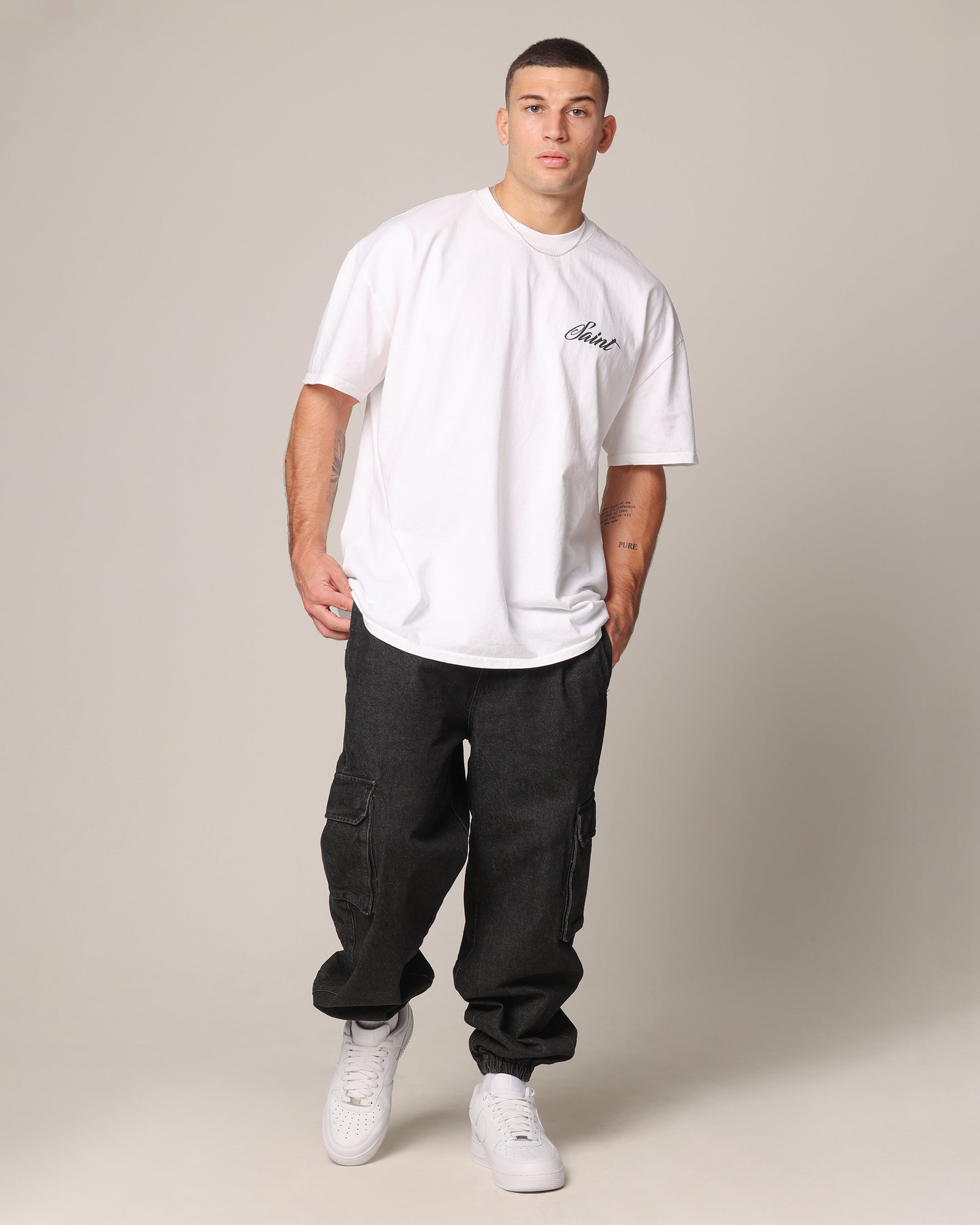 Saint Morta Pertex Baggy Jogger Black Stonewash、mySite、zt4zffjzw