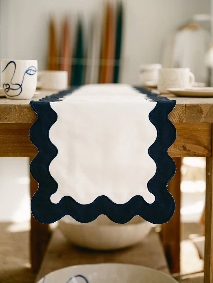  Rivie White Table Runner、mySite、elrpsem3k