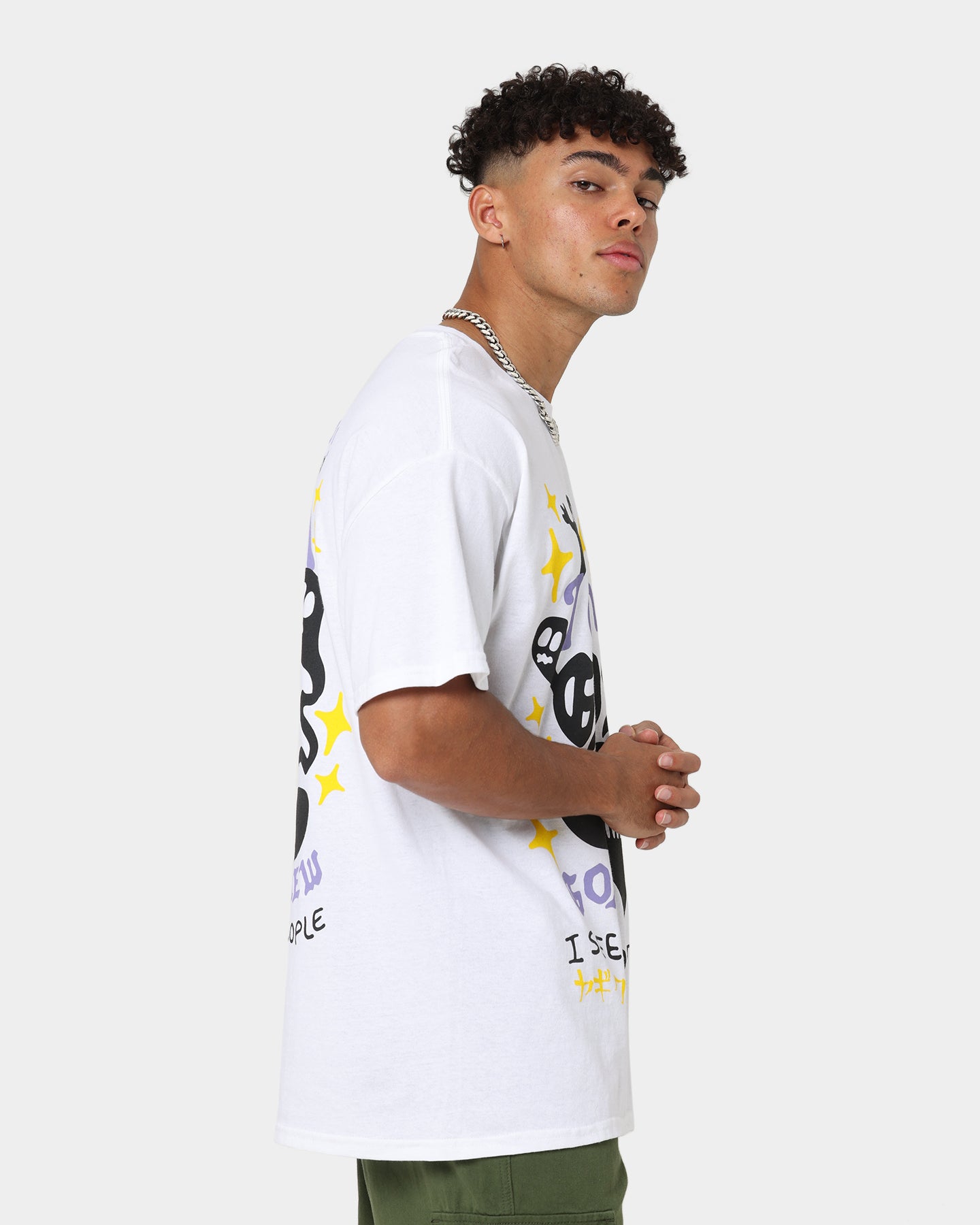 Goat Crew I Can See Ghosts All Over Print T-Shirt White、mySite、zt4zffjzw