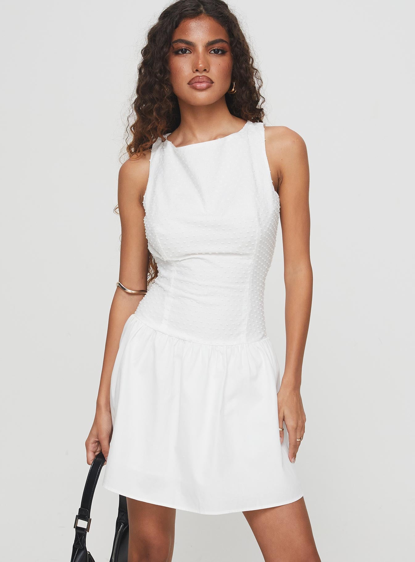 Square It Mini Dress White、mySite、solidvoid