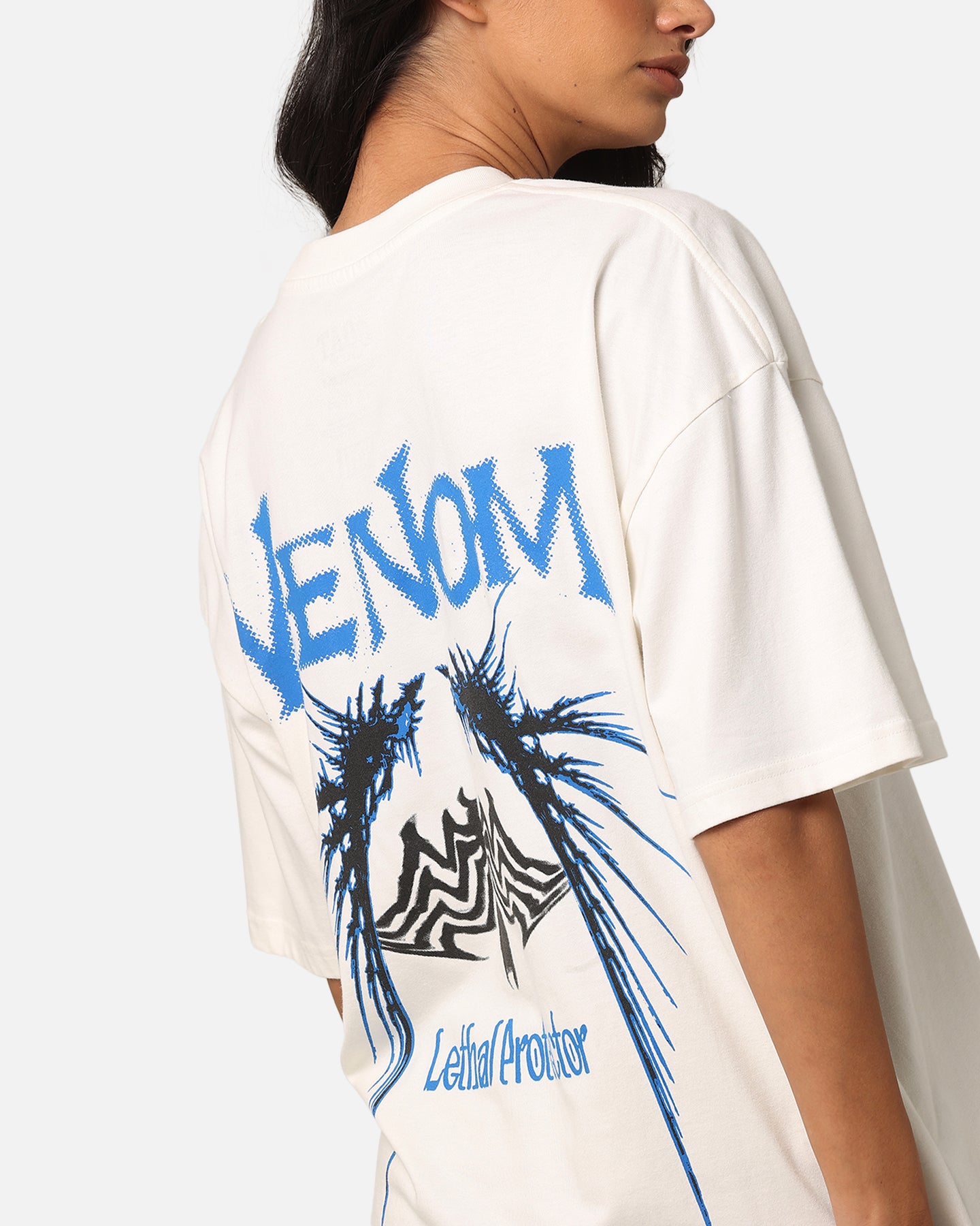 Goat Crew Marvel Spider-Man Y2K Venom T-Shirt Off White、mySite、zt4zffjzw