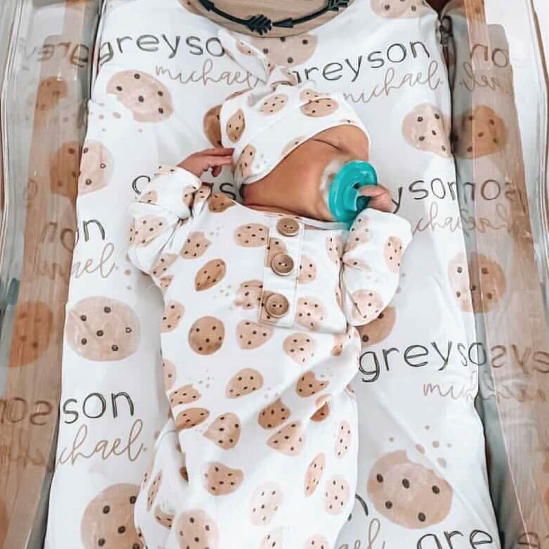  Cookie Crumble Personalized Baby Name Swaddle Blanket、mySite、layawaytickets