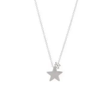 Tiny Mighty Sterling Silver Star Necklace、mySite、g9winljtr