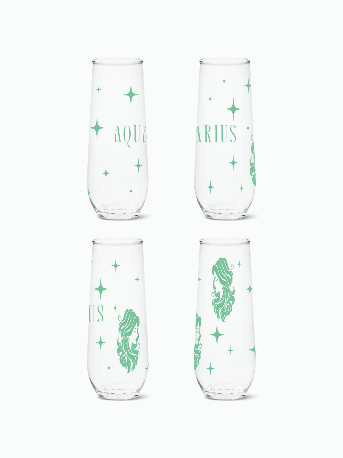 Aquarius 2.0 - RESERVE 9oz Stemless Champagne Tritan Copolyester Glass、mySite、camillekostekn