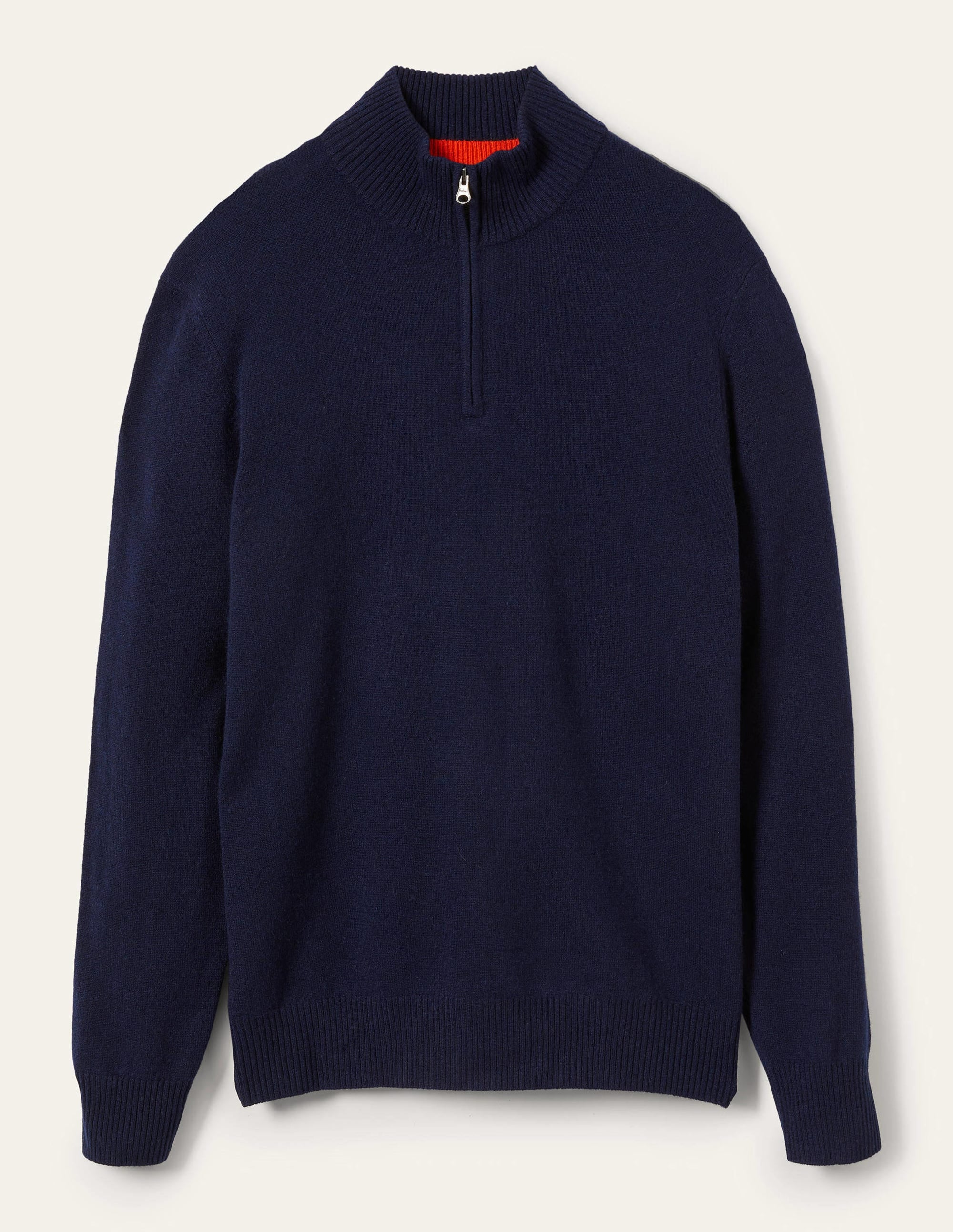  Cashmere Half-Zip Jumper-Navy、mySite、ashleygrahame