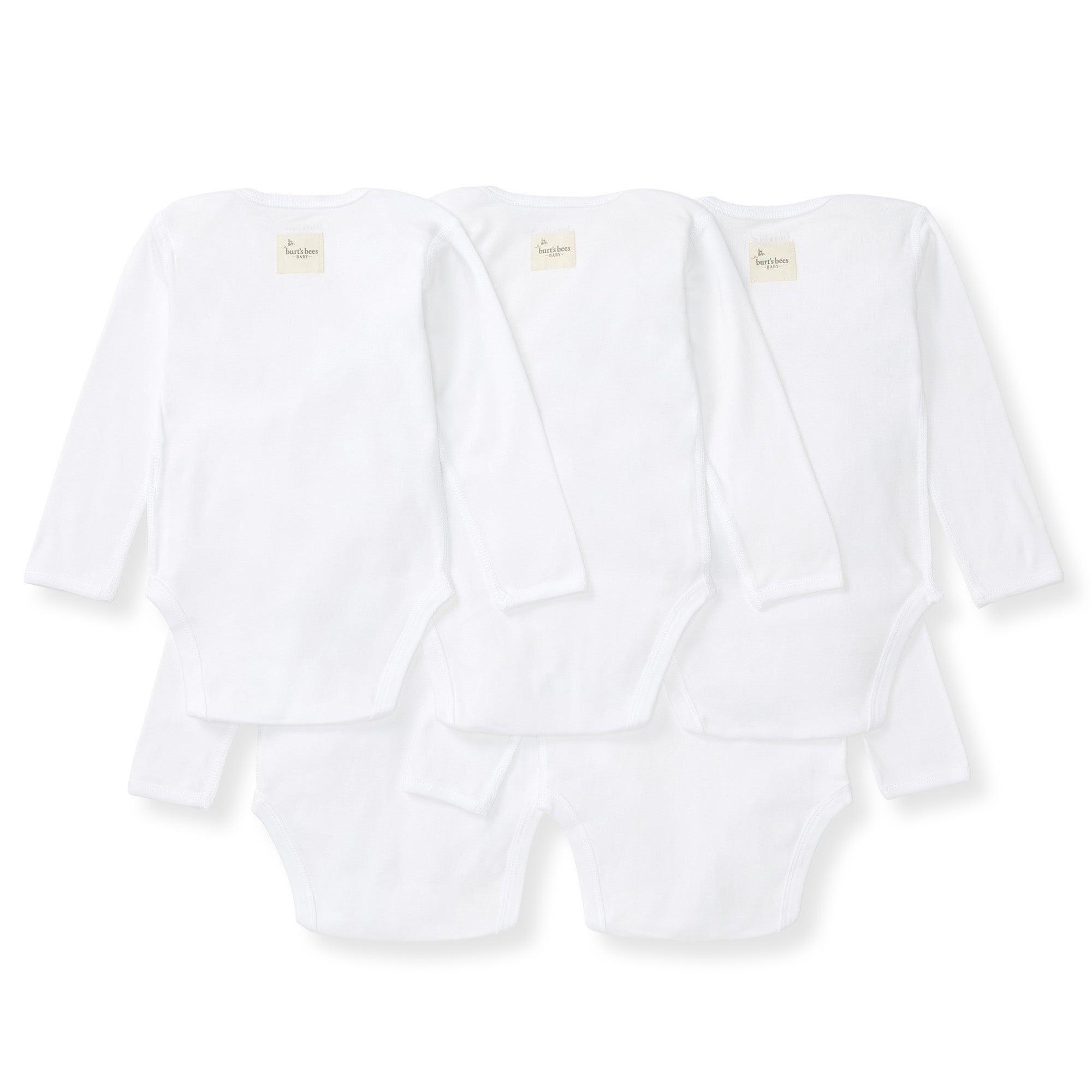 Bee Essentials Organic Long Sleeve Baby Bodysuit 5 Pack、mySite、g9winljtr