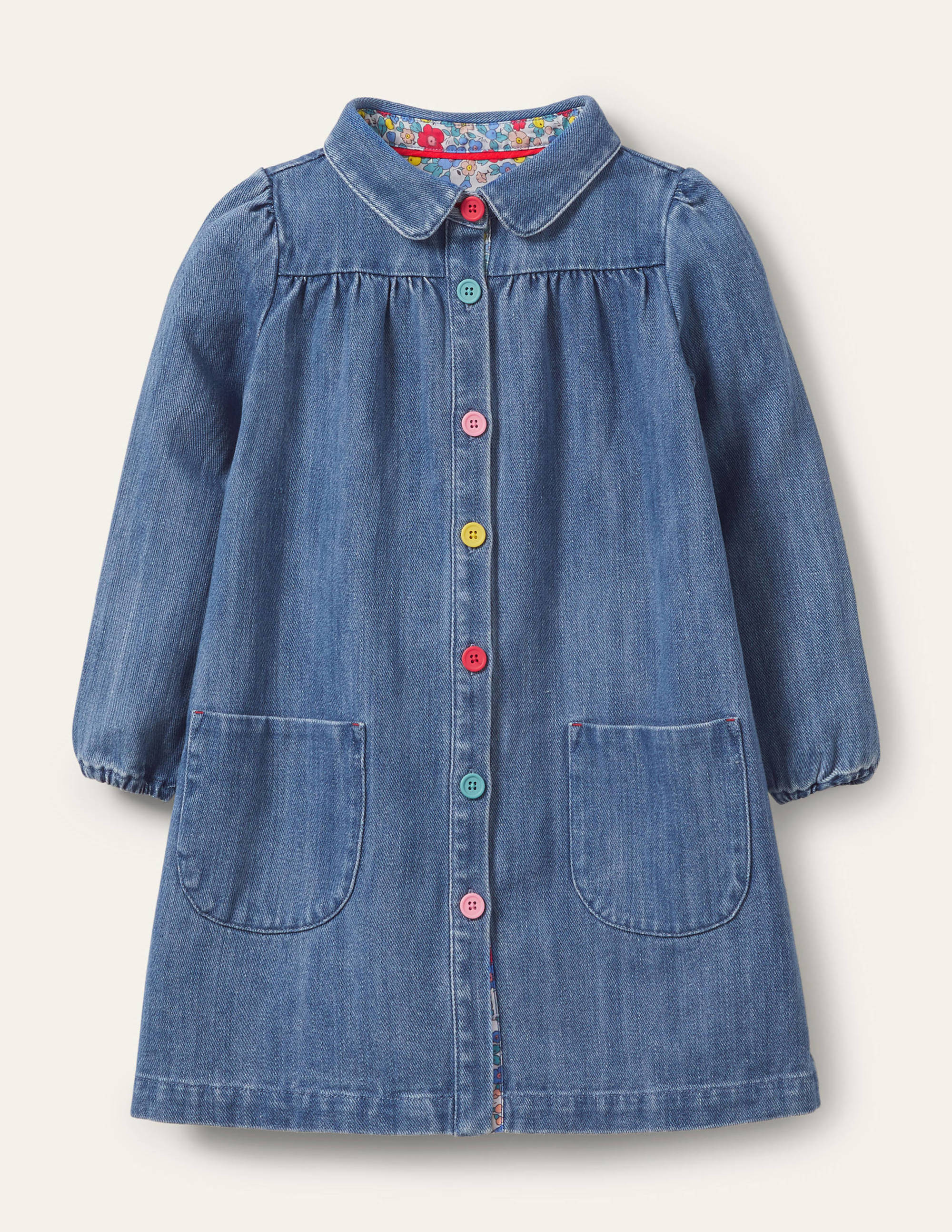  Collared Woven Dress-Chambray、mySite、ashleygrahame