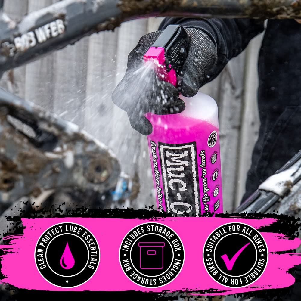 Amazon.com: Muc Off Ultimate Bicycle Cleaning Kit - Must-Have Kit to Clean,  Protect and Lube Your Bike - Includes Bike Cleaner, Bike Protect, Brushes  and More : Sports & Outdoors