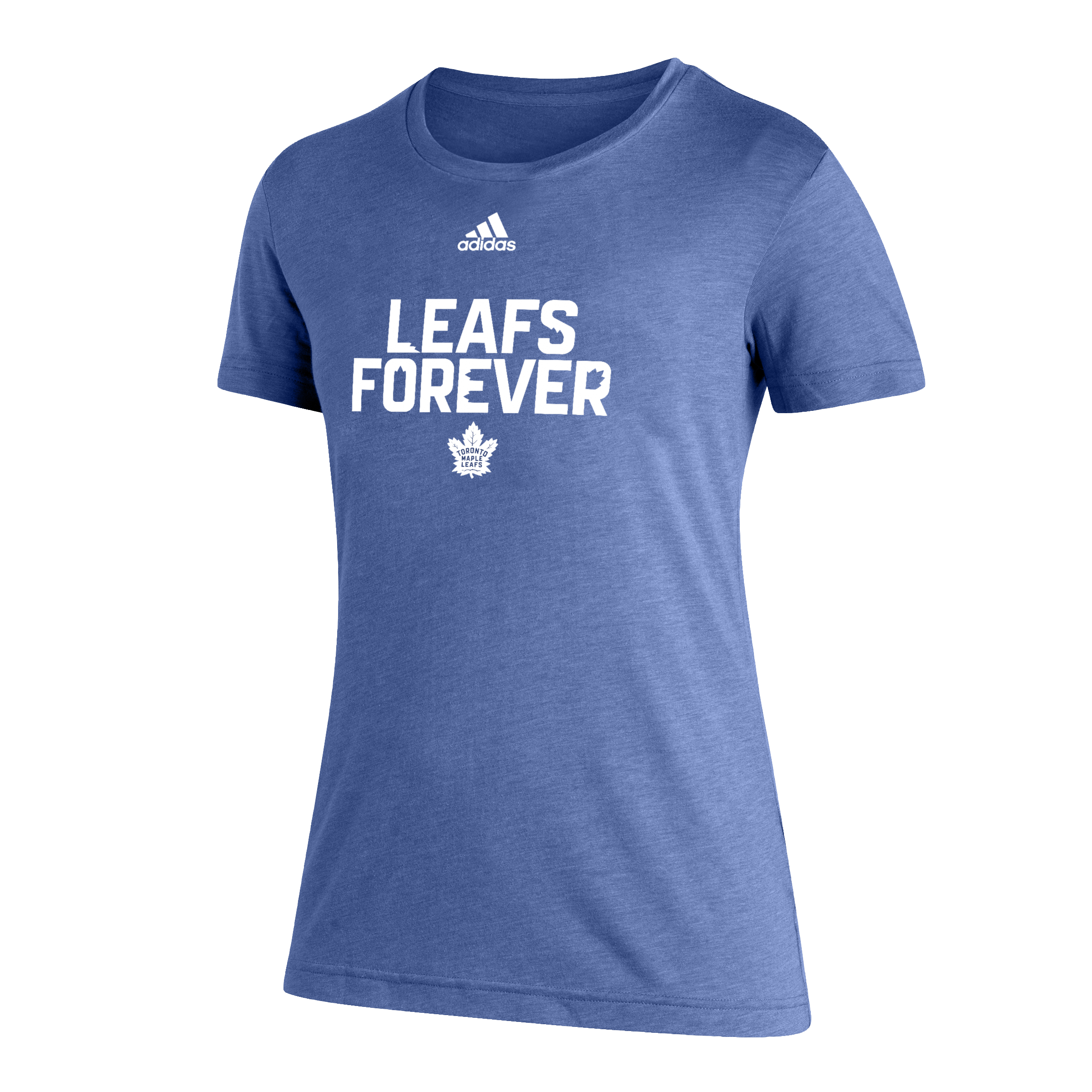 Maple Leafs Adidas Ladies Leafs Forever Stacked Tee、mySite、neckold