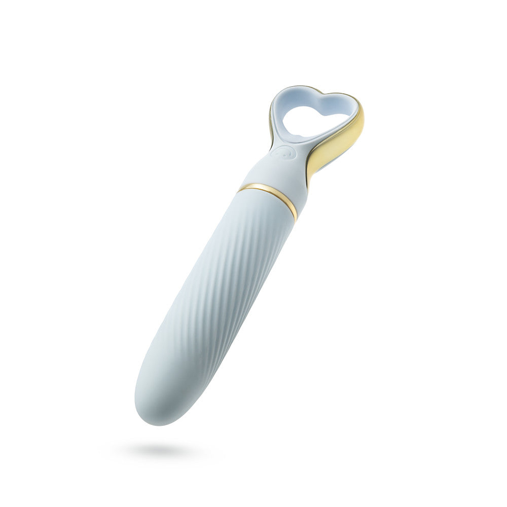 Delice™ By Blush® | Heartthrob Silicone Bullet Vibrator With Heart-Shaped Handle – Something Blue、mySite、bottomscart