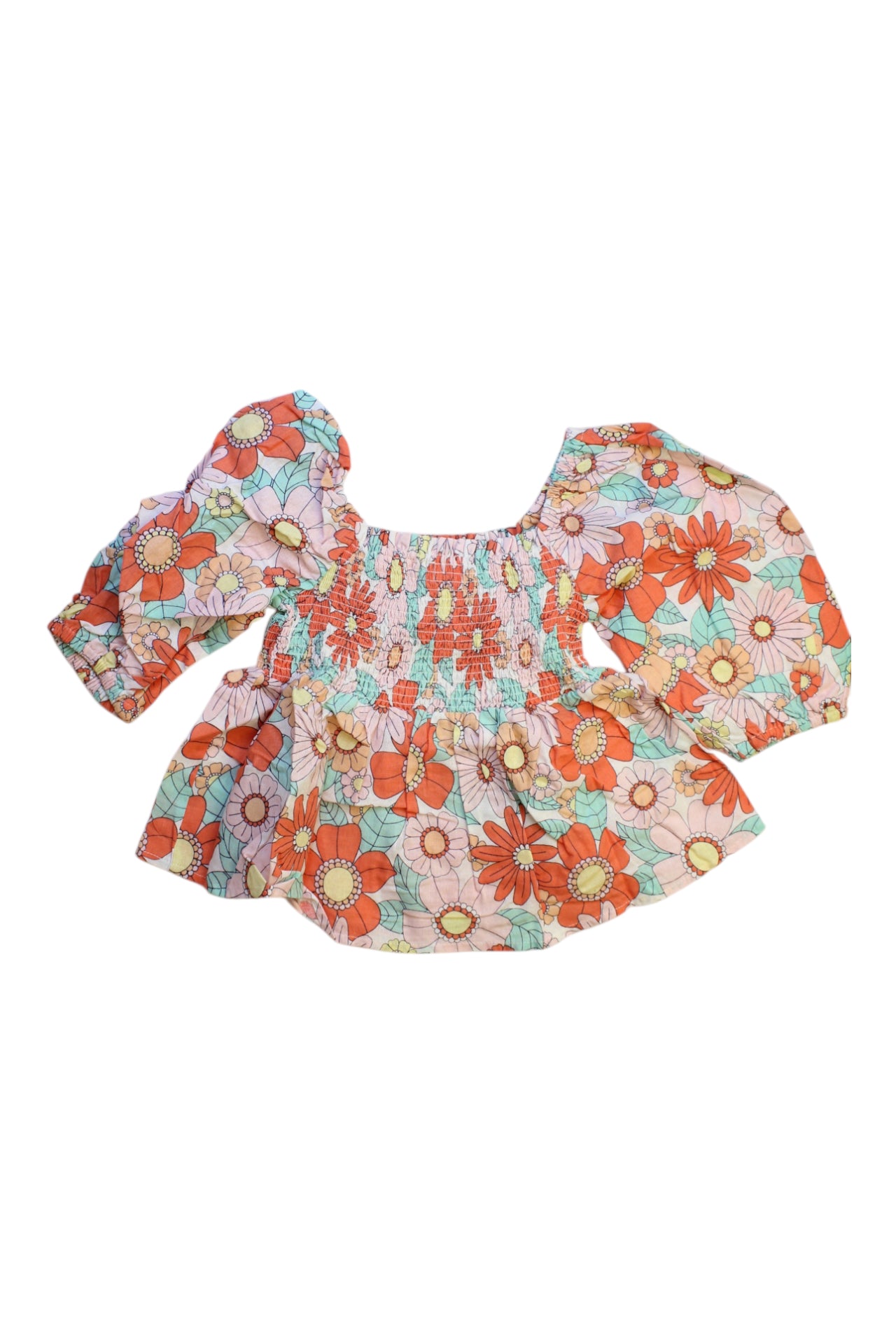 Seed Floral Peplum Top Size 5T、mySite、g9winljtr