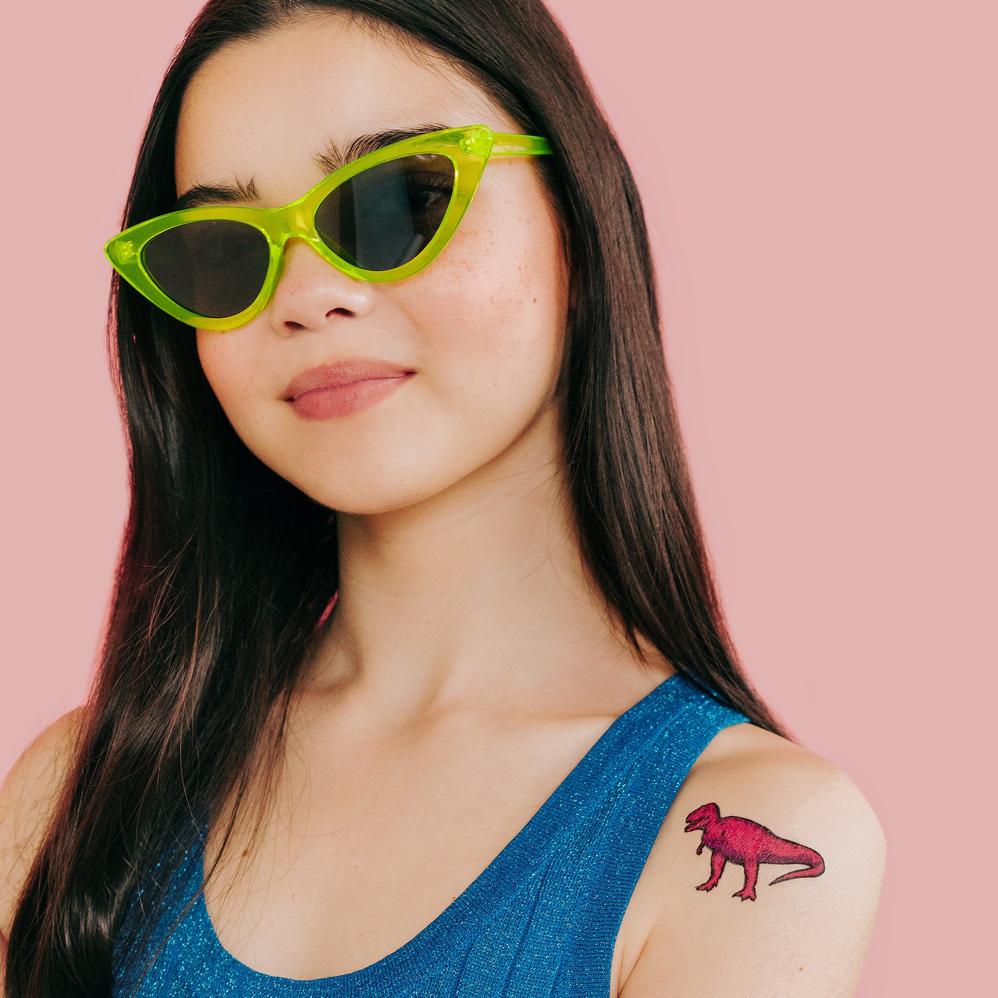  Pink T Rex Tattly Temporary Tattoos、mySite、ghnorth