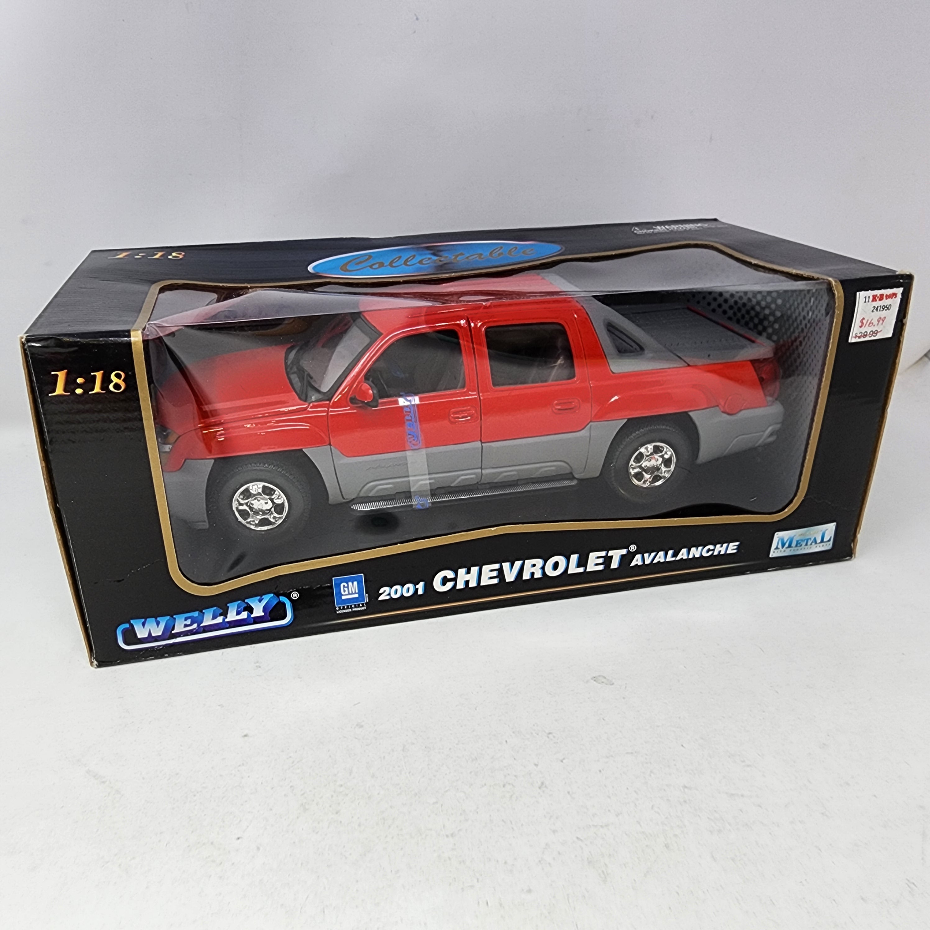 2001 Chevrolet Avalanche * RED * Welly Collectibles 1/18 Scale、mySite、hgirdovlk