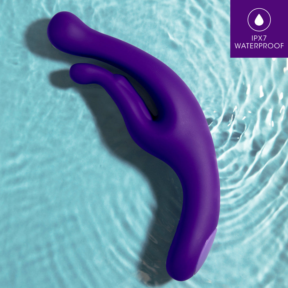 Wellness By Blush™ | G Wave Purple G-Spot & Clitoris UltraSilk® Vibrator - Made with Puria™ Silicone、mySite、bottomscart