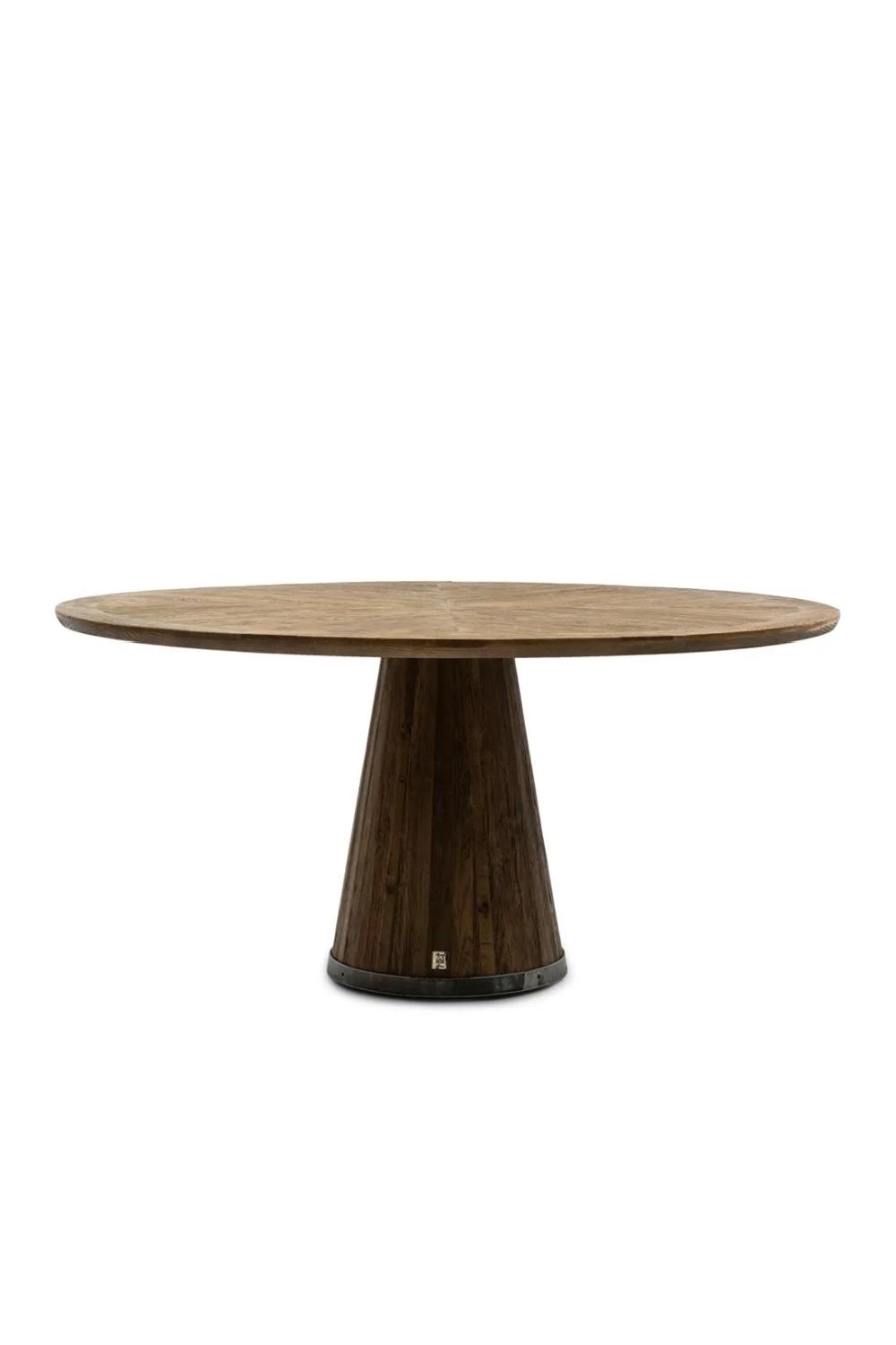 Round Oak Pedestal Dining Table | Rivièra Maison Siroko Beach、mySite、neckold