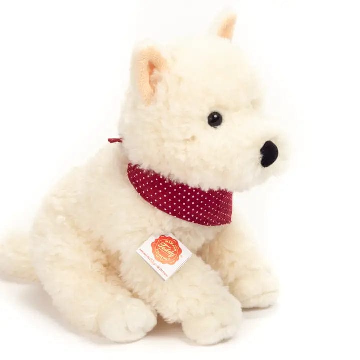 White Highland Terrier Sitting Plush by Teddy Hermann、mySite、g9winljtr