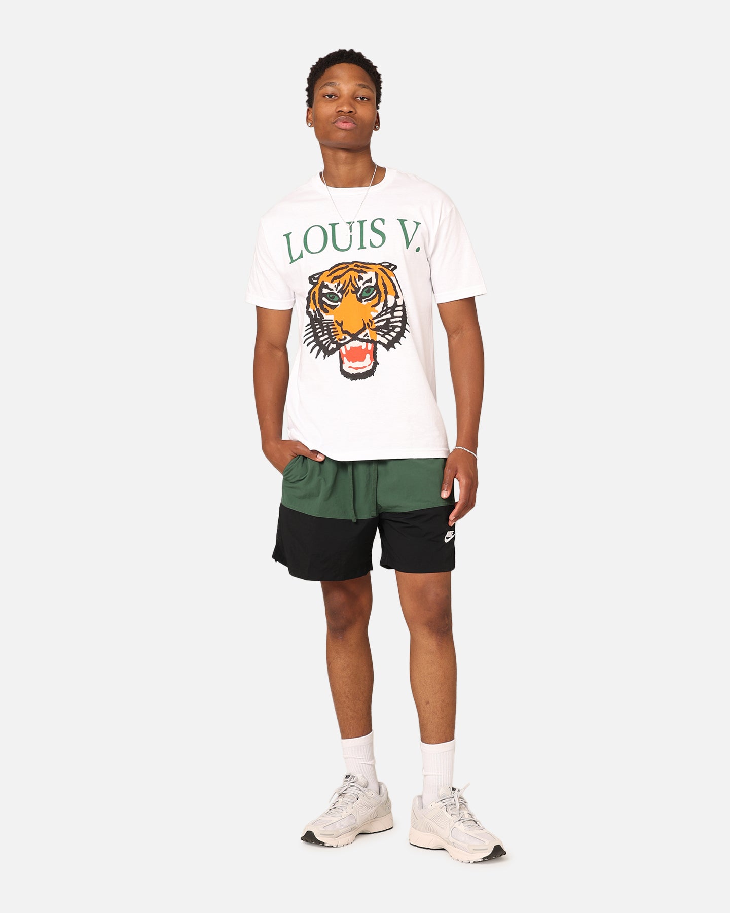 Nike Club+ Woven Colour-Blocked Shorts Fir/Black/White、mySite、zt4zffjzw