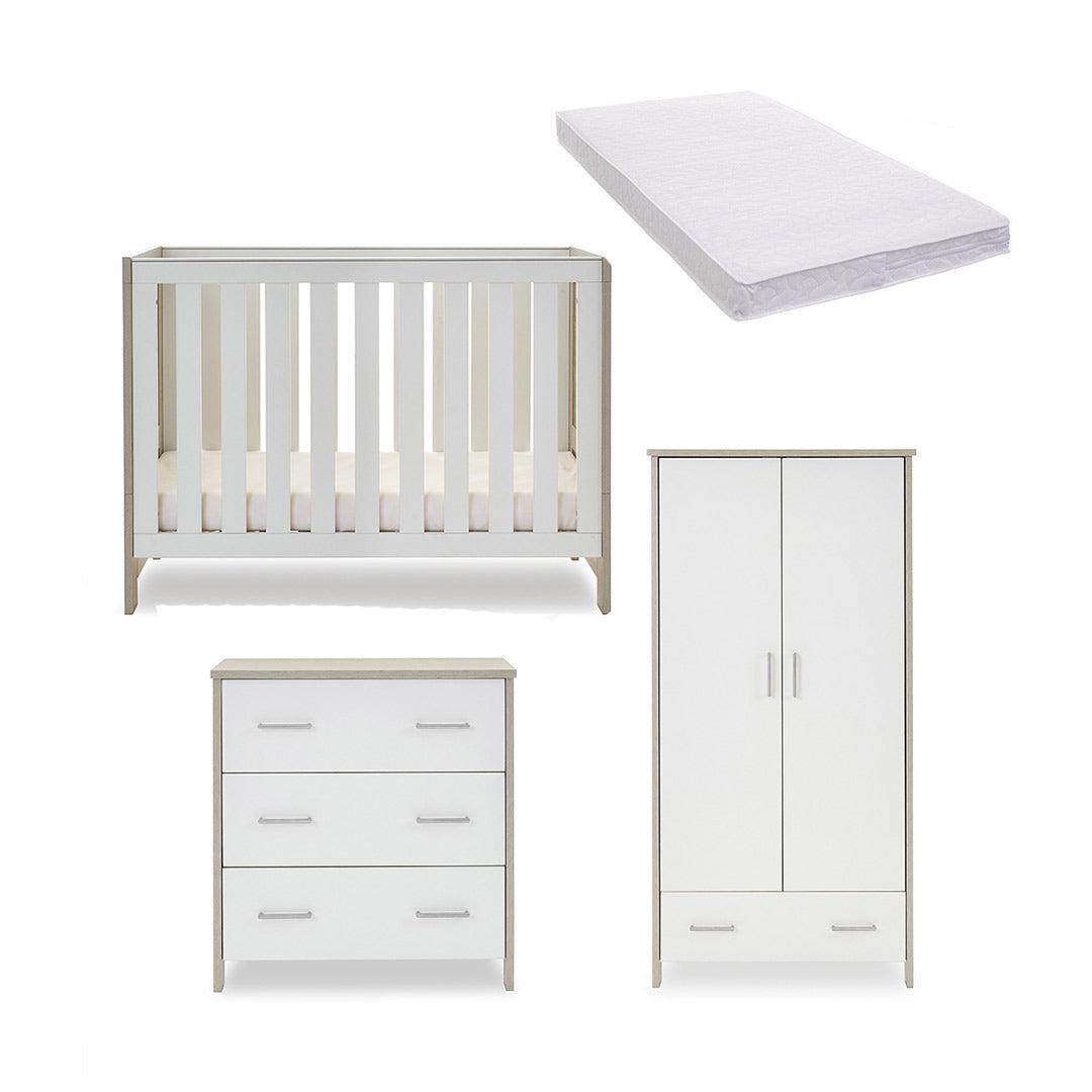  Obaby Nika Mini 3 Piece Room Set - Grey Wash + White、mySite、merchandisen