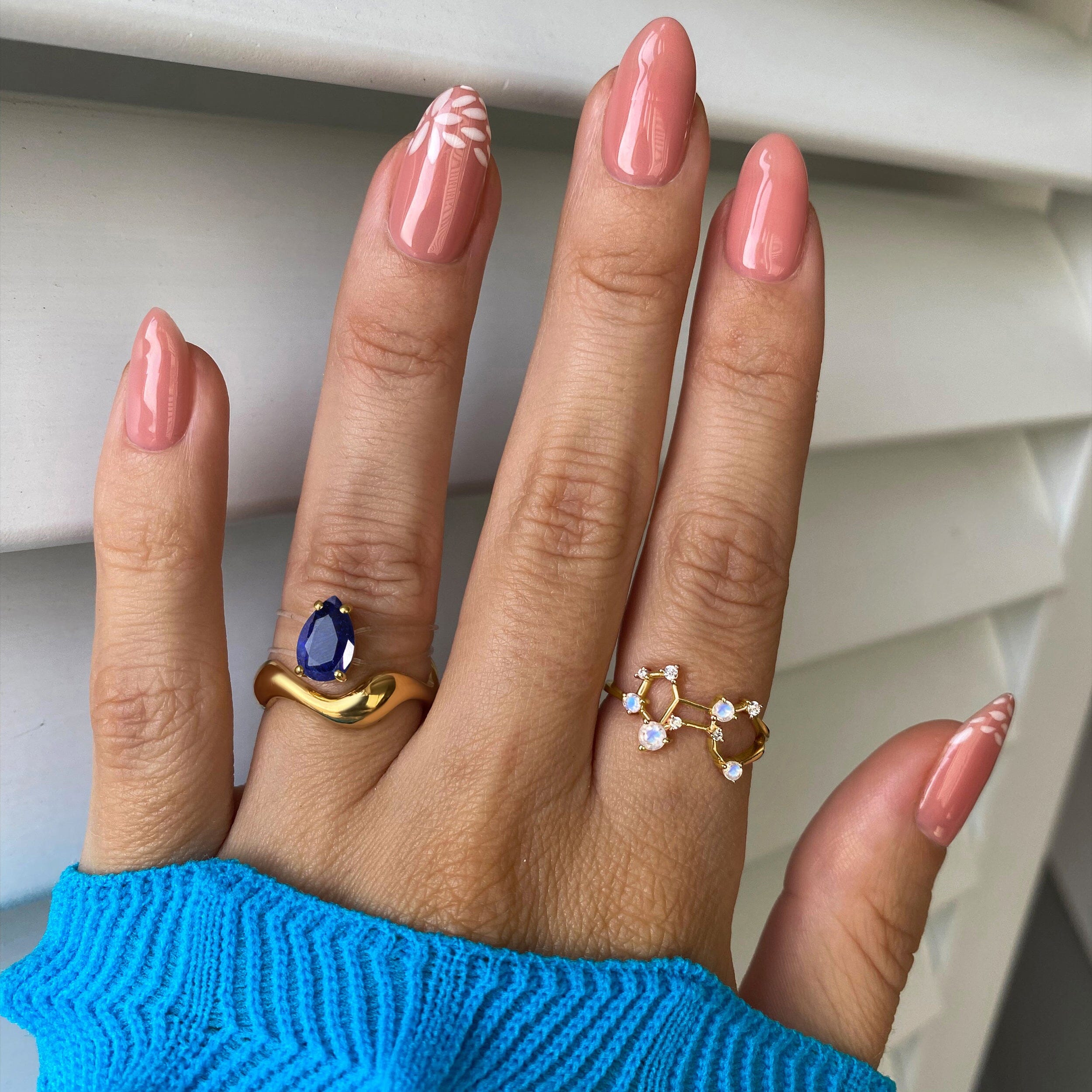 Moonstone Ring - Virgo Zodiac Constellation、mySite、hinf8tx79