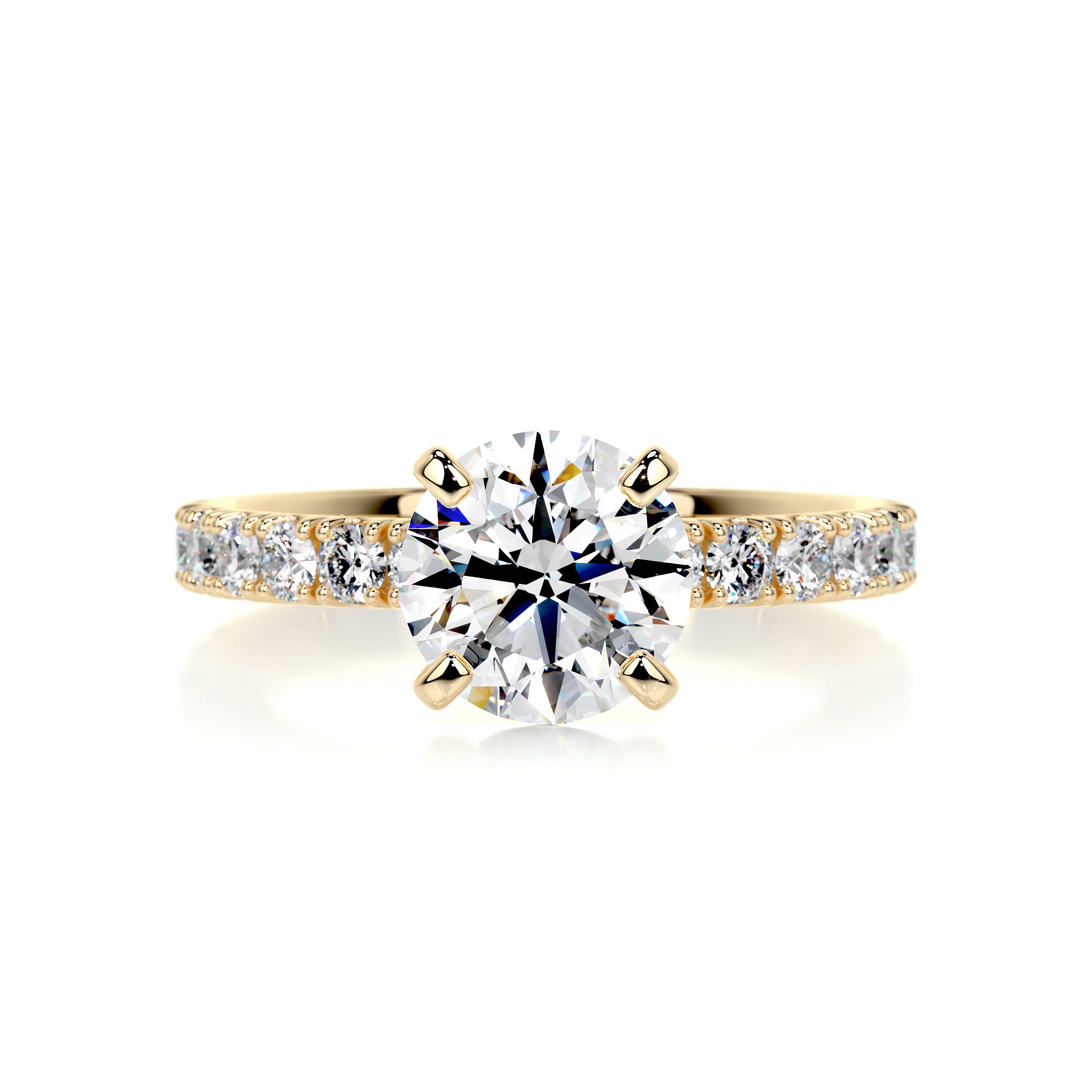 Alison Diamond Engagement Ring -18K Yellow Gold、mySite、hinf8tx79