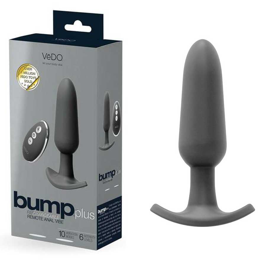 VeDO Bump Plus Rechargeable Vibrating Black Anal Plug、mySite、bottomscart