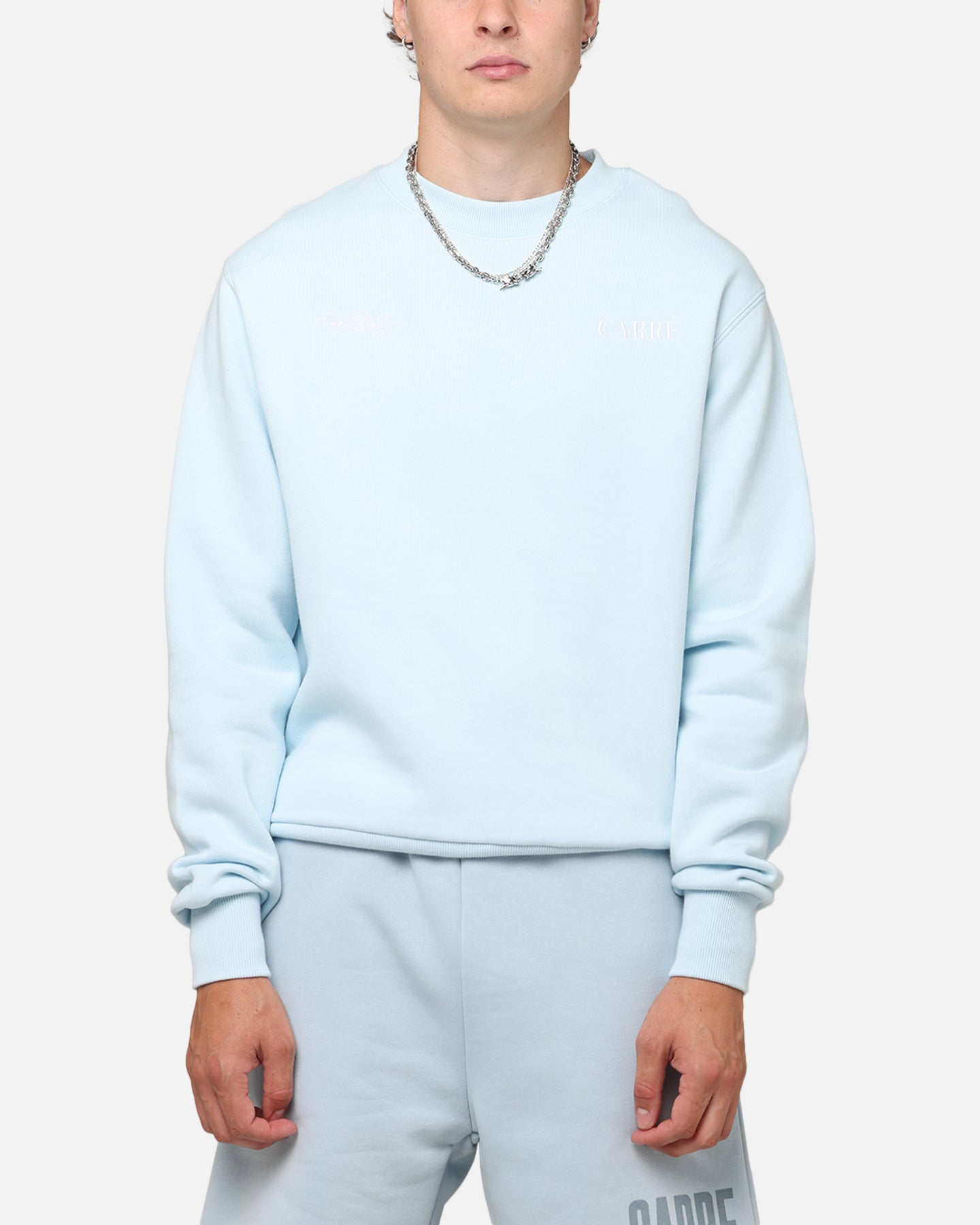 Carre Bloom Crewneck Light Blue、mySite、zt4zffjzw