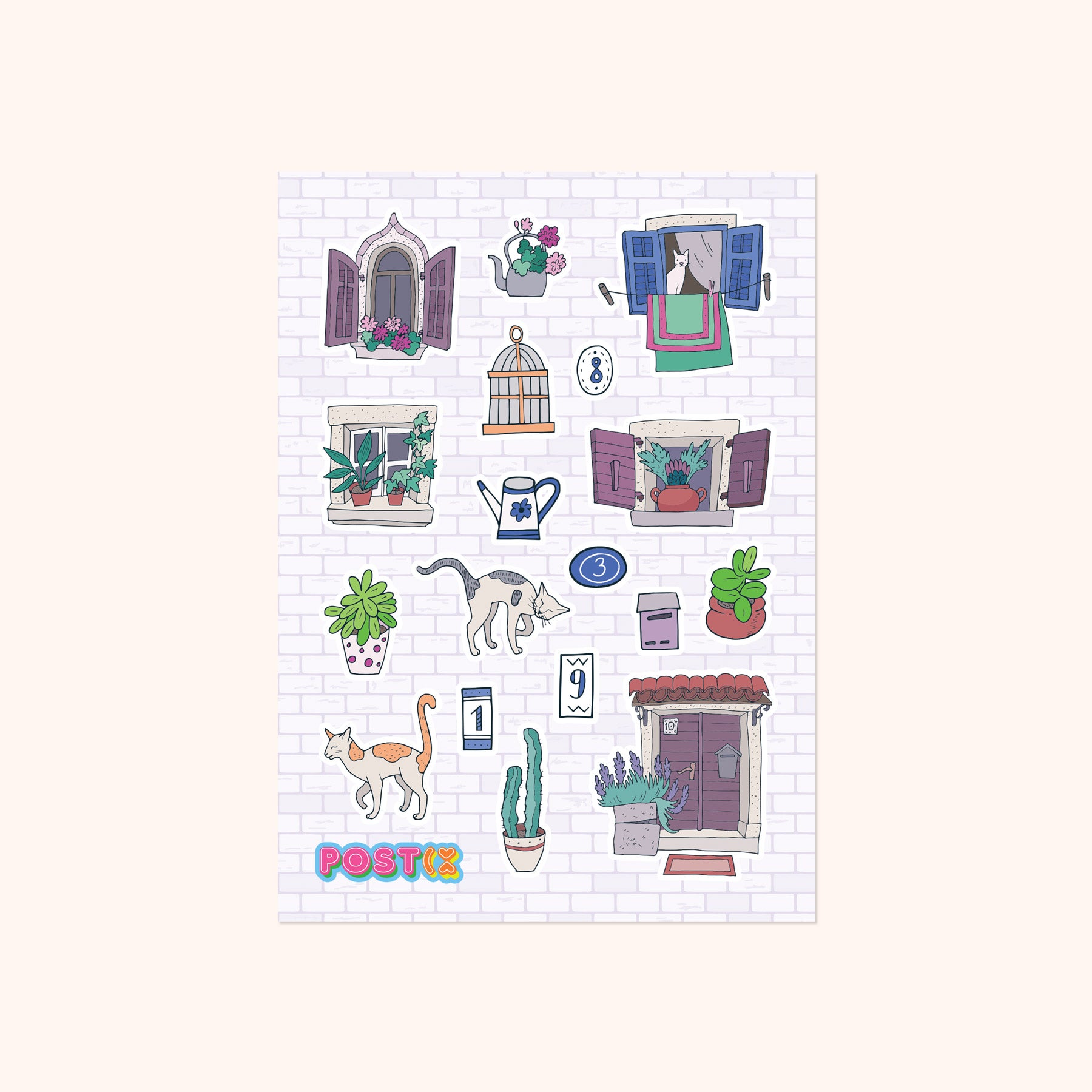  Streets of Italy Sticker Sheet、mySite、ghnorth