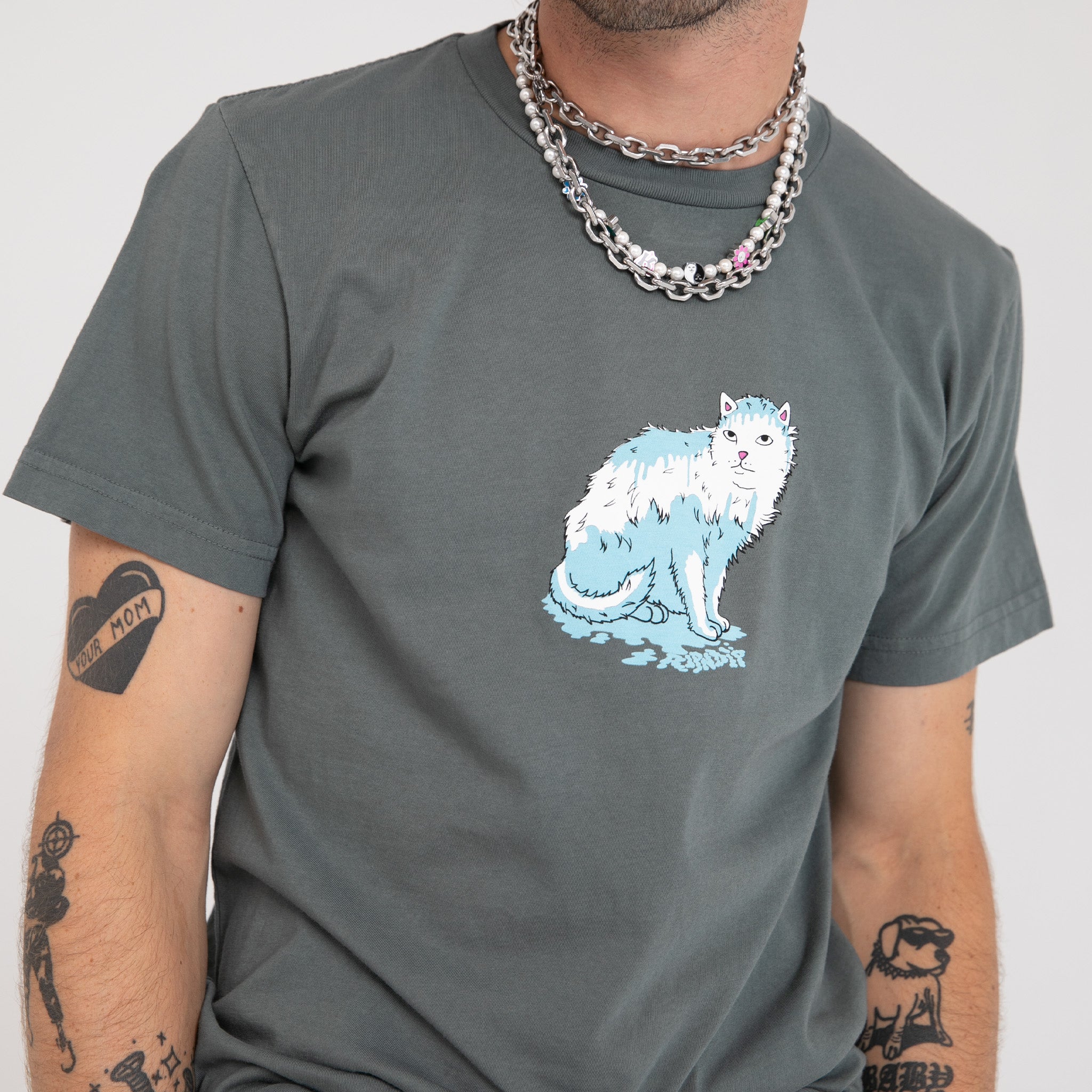 Wet Puss Tee (Charcoal)、mySite、merchandisen