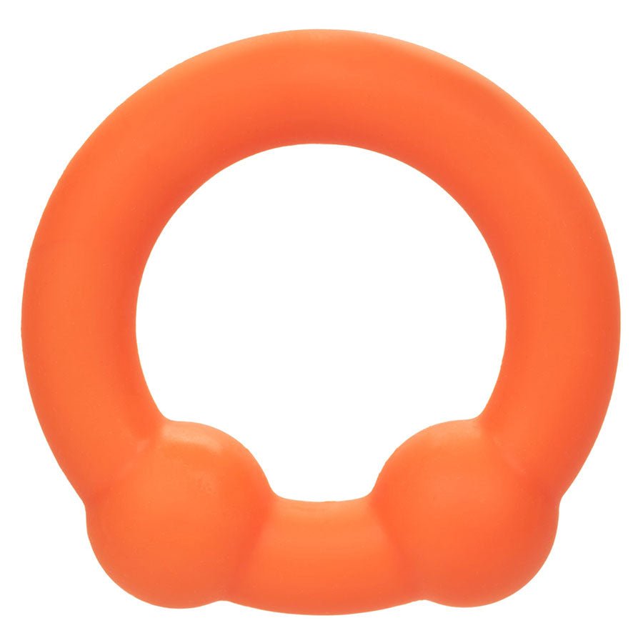 Alpha Liquid Silicone Dual Ball Ring Orange、mySite、bottomscart
