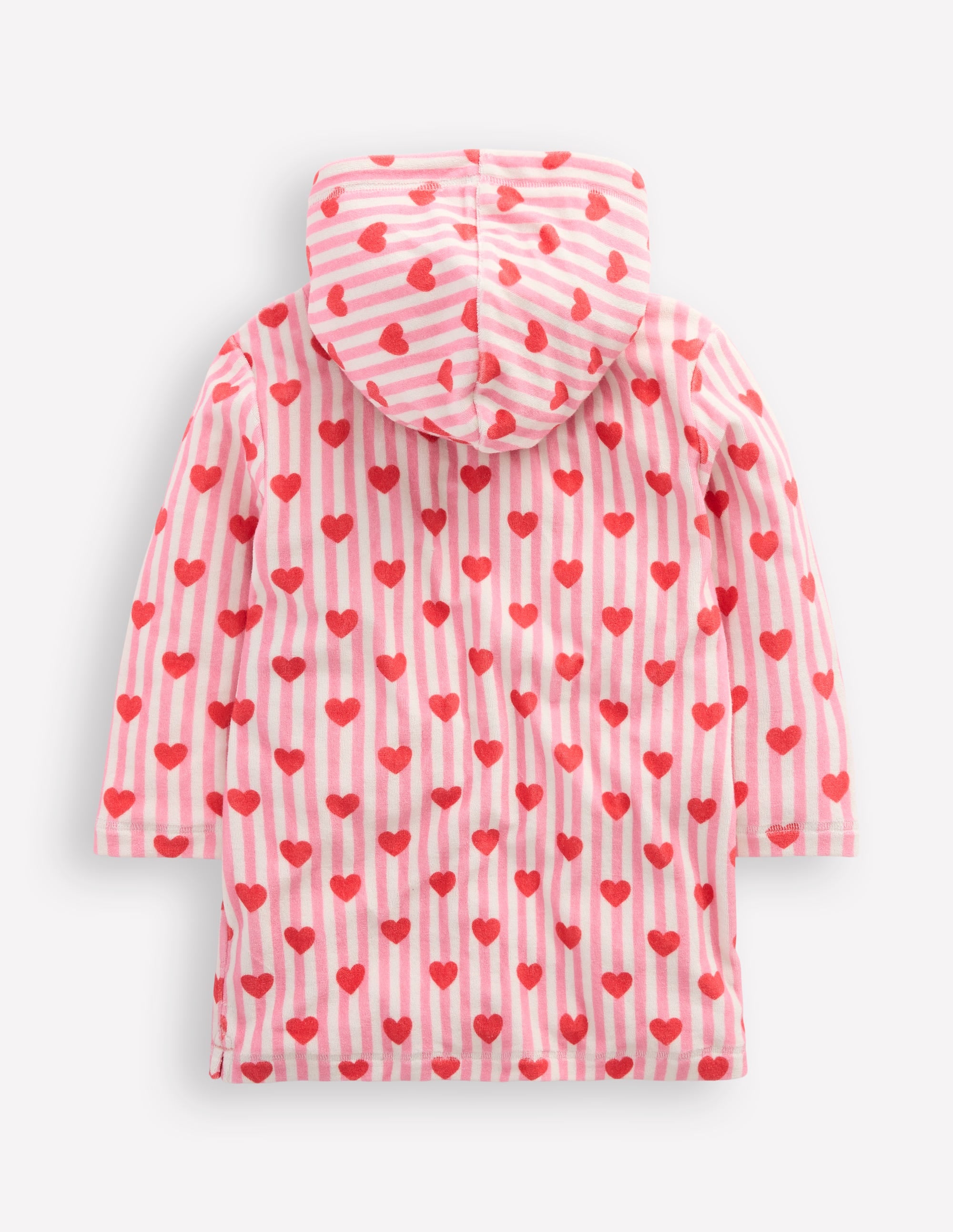  Romie Towelling Zip Throw-On-Bubblegum Pink Heart Stripe、mySite、ashleygrahame