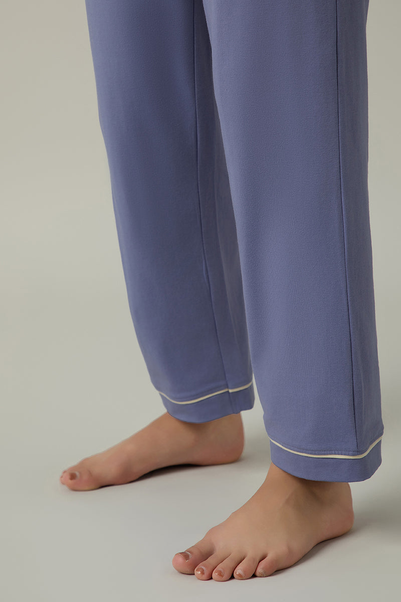  Sleep Button Down PJ Set - Lavender Violet、mySite、justintrudeaud