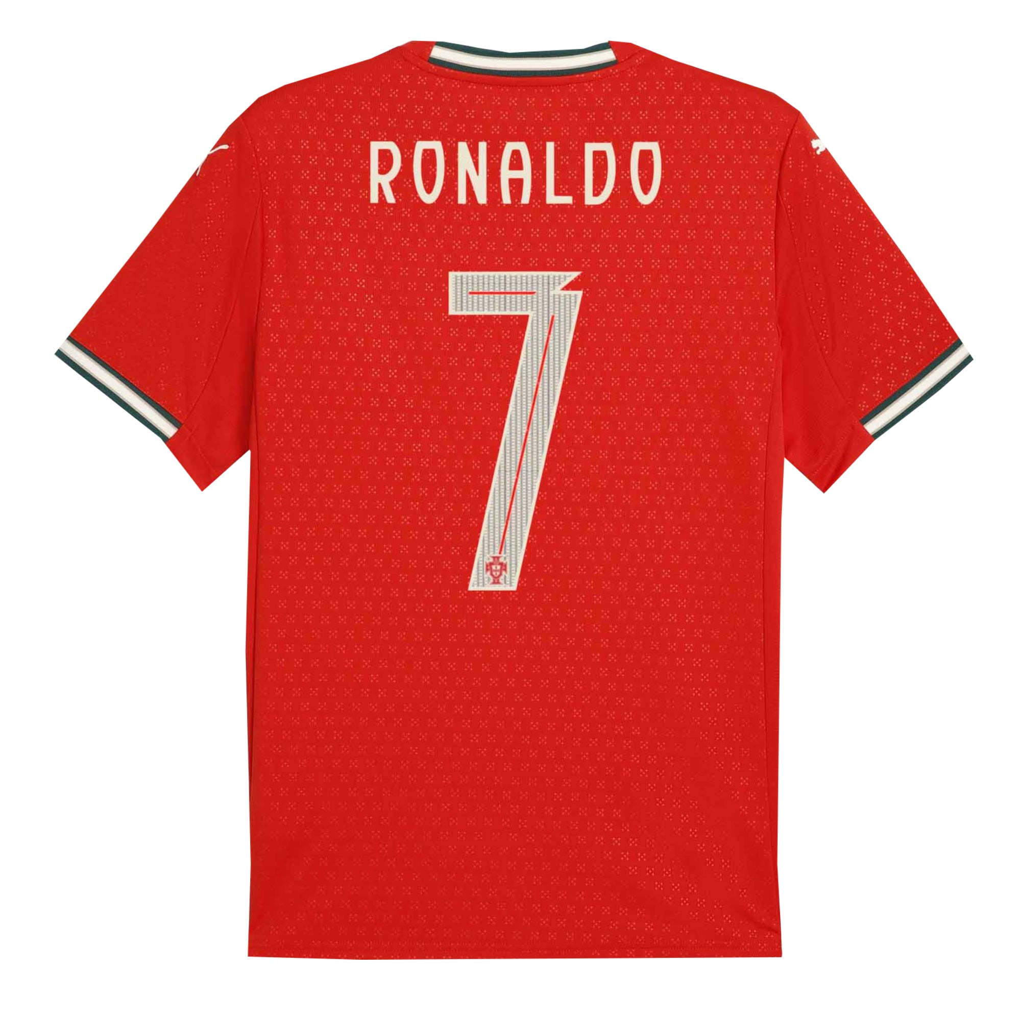 PUMA Kids Portugal 2025/26 Home Jersey w/ Ronaldo #7 Printing、mySite、noshort