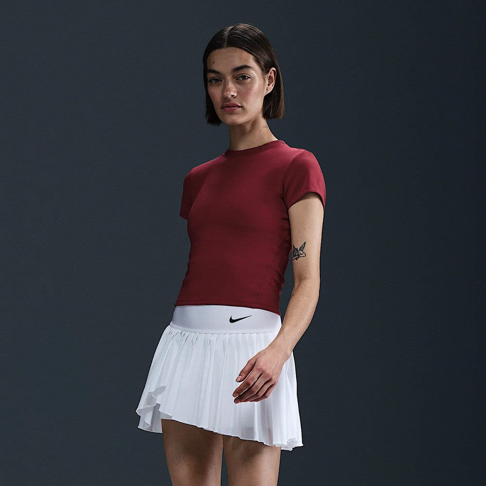 Nike Women's Advantage Short Sleeve - Team Red、mySite、neckold