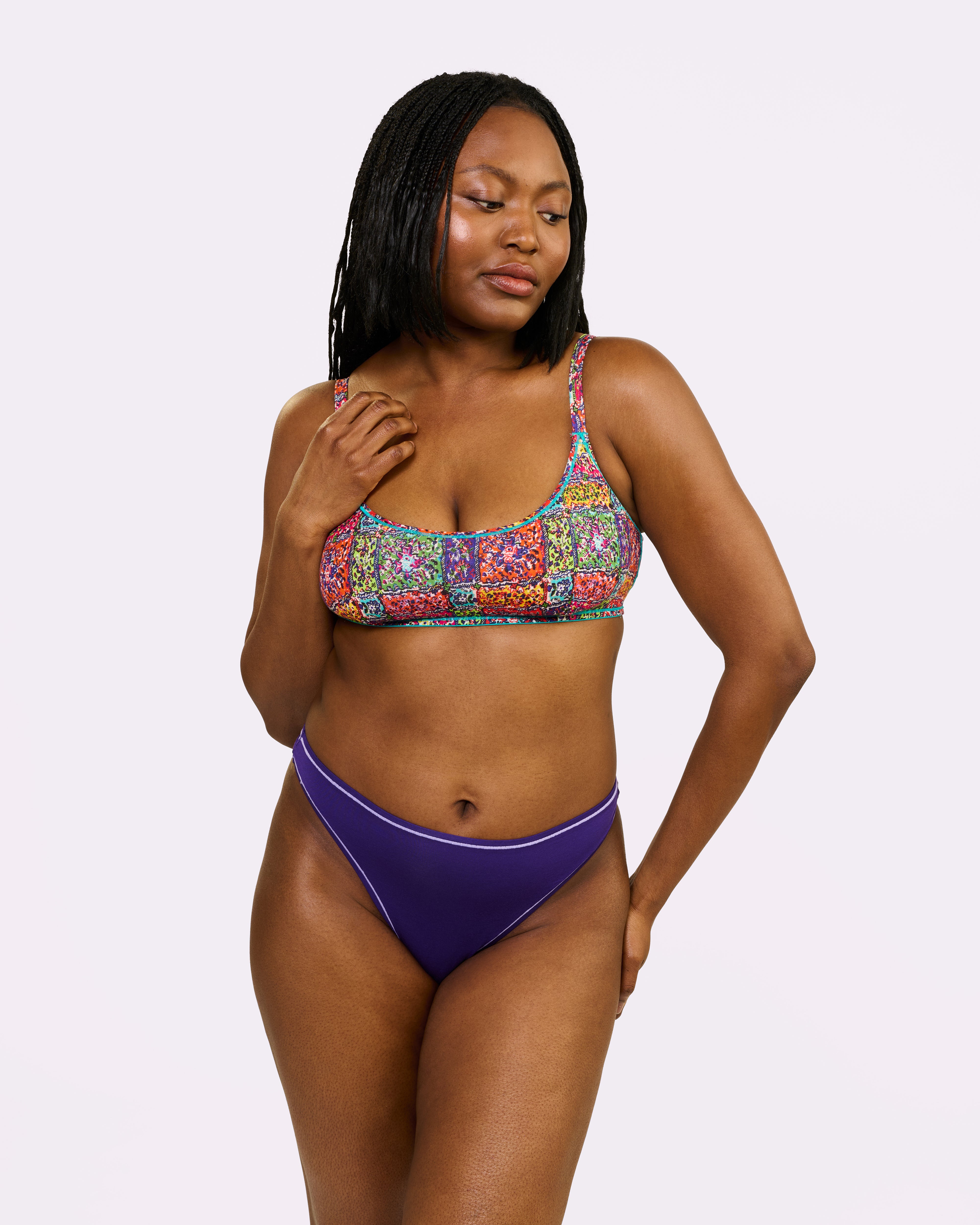 Vintage Soft Scoop Bralette | New:Cotton | Archive (Bandana)、mySite、bengalsvssteelers