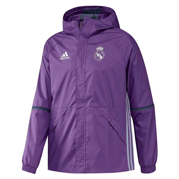 adidas Men's Real Madrid 16/17 All Weather Jacket Purple、mySite、noshort
