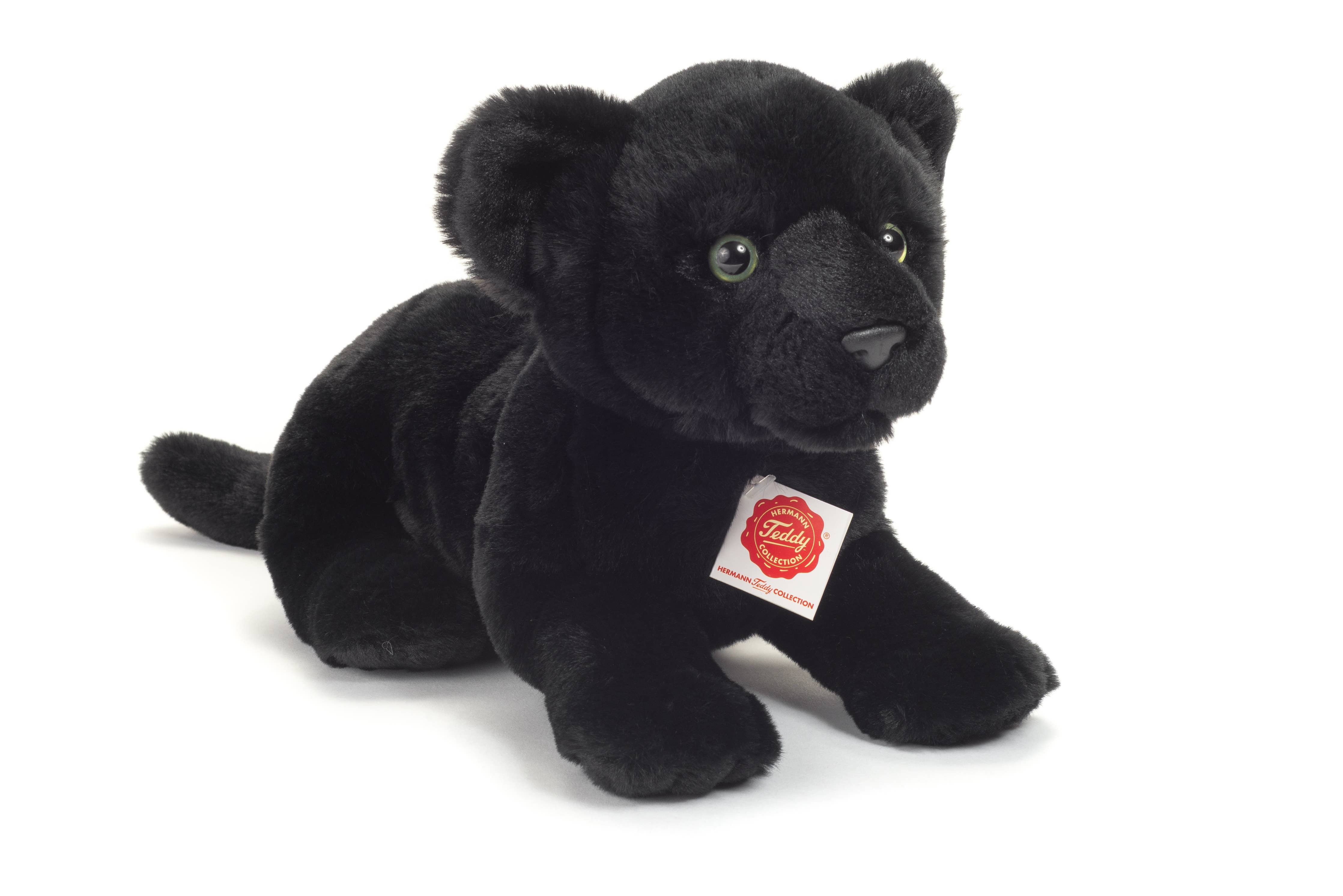 Plush Black Baby Panther Lying Down by Teddy Hermann、mySite、g9winljtr