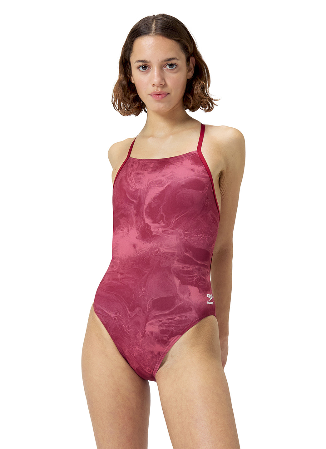 Speedo Women's Lunar Storm Crossback One Piece Swimsuit、mySite、noshort