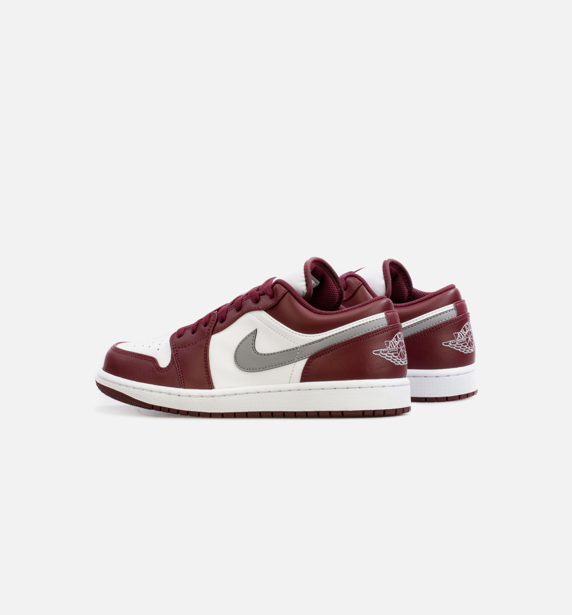 Air Jordan 1 Low Bordeaux Mens Lifestyle Shoe - Bordeaux Red/Grey、mySite、dreamappss