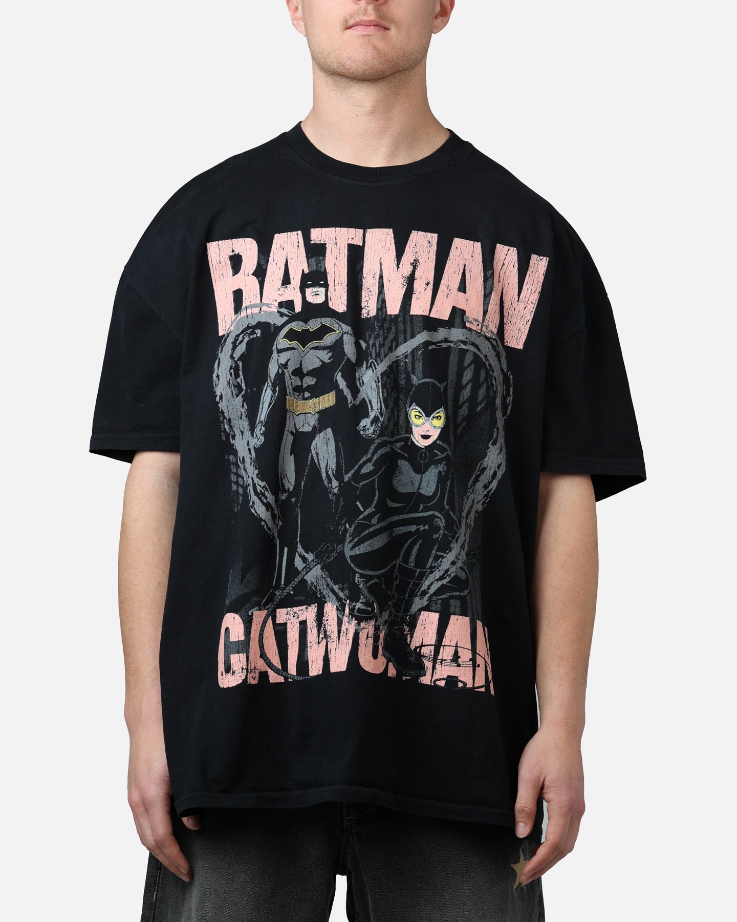 Goat Crew X DC Batman Batman & Catwomen Heavyweight T-Shirt Black、mySite、zt4zffjzw