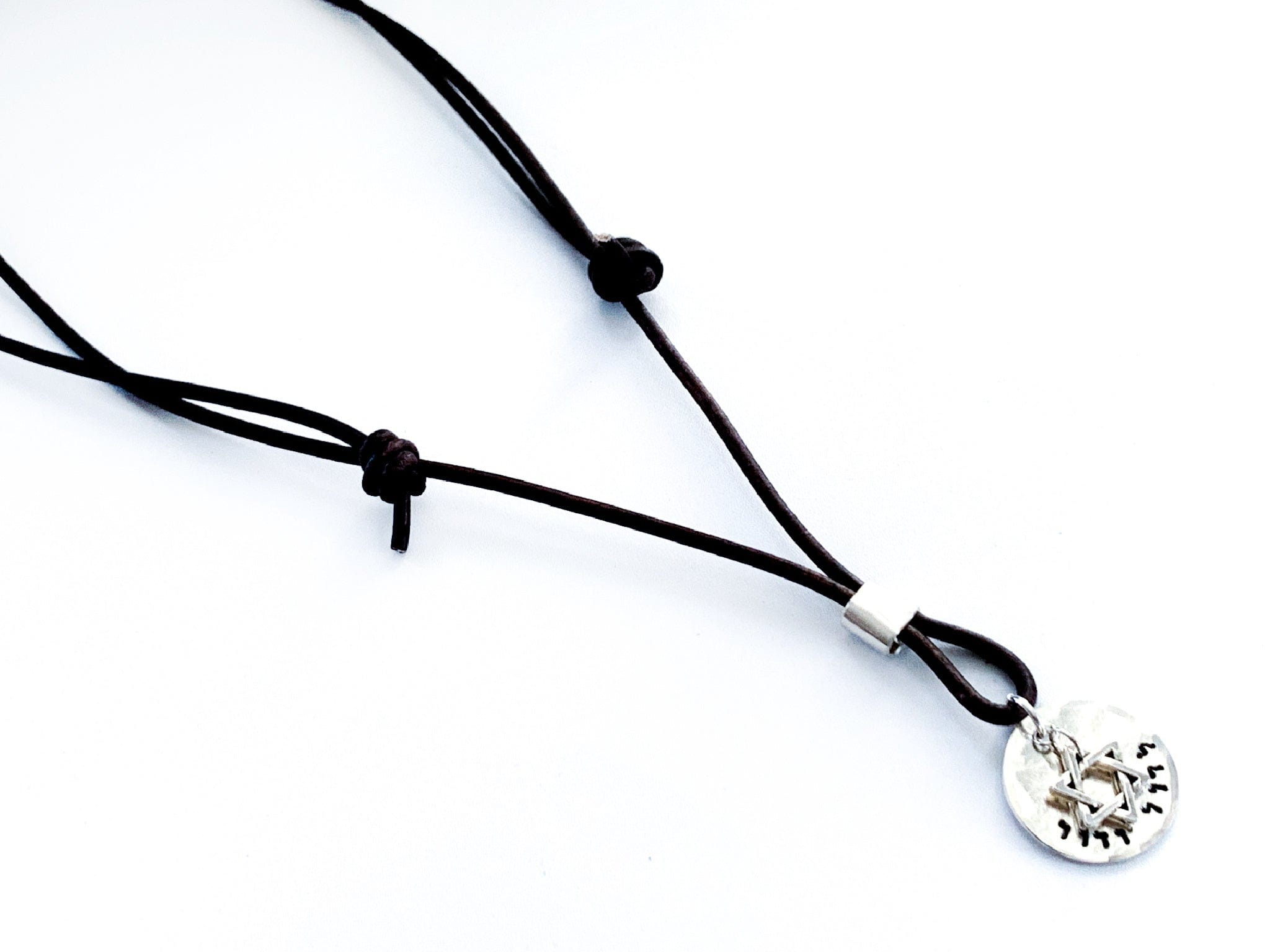 L'dor V'dor Generation to Generation Leather Necklace - Copper, Brass or Sterling Silver、mySite、topwebapps