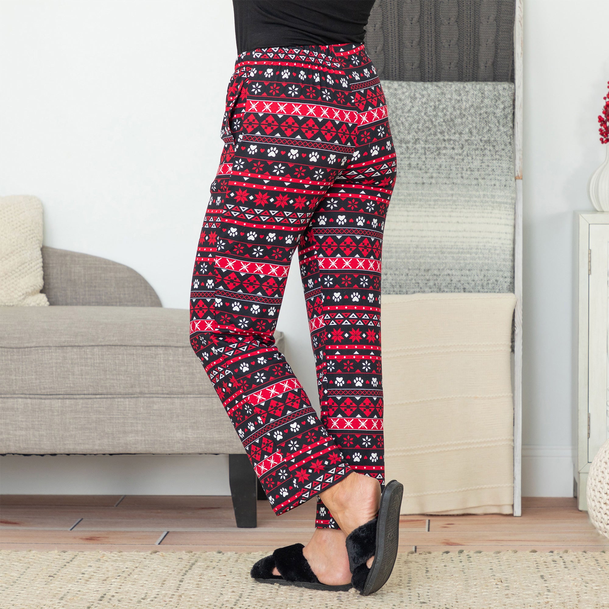 Soft Touch Traditional Nordic Paws Pajama Separates、mySite、camillekostekn