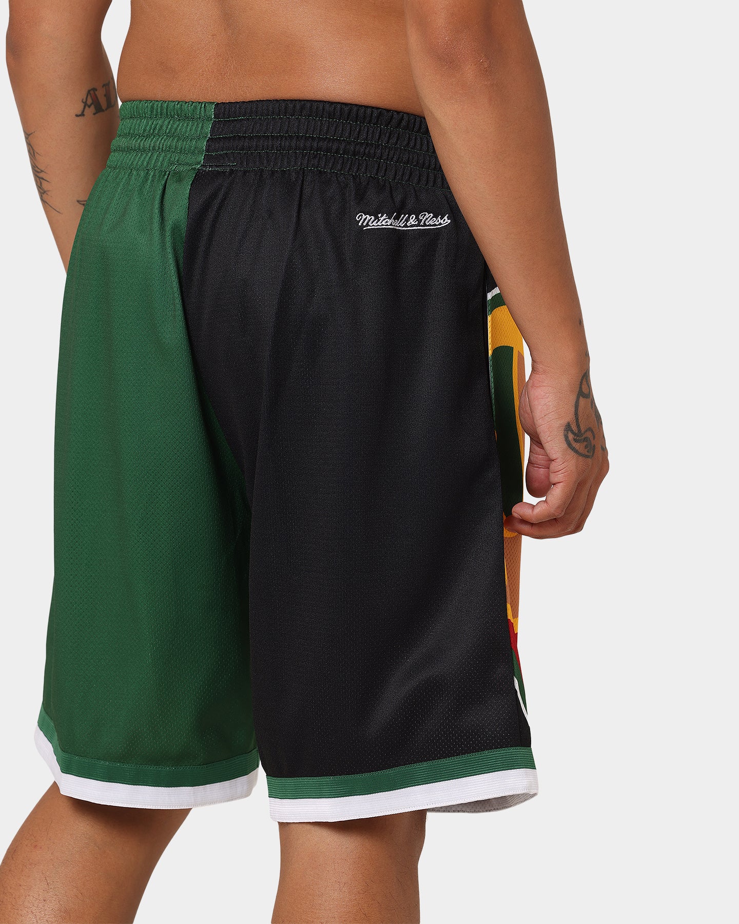 Mitchell & Ness Seattle Supersonics Big Face Shorts 5.0 Black、mySite、zt4zffjzw