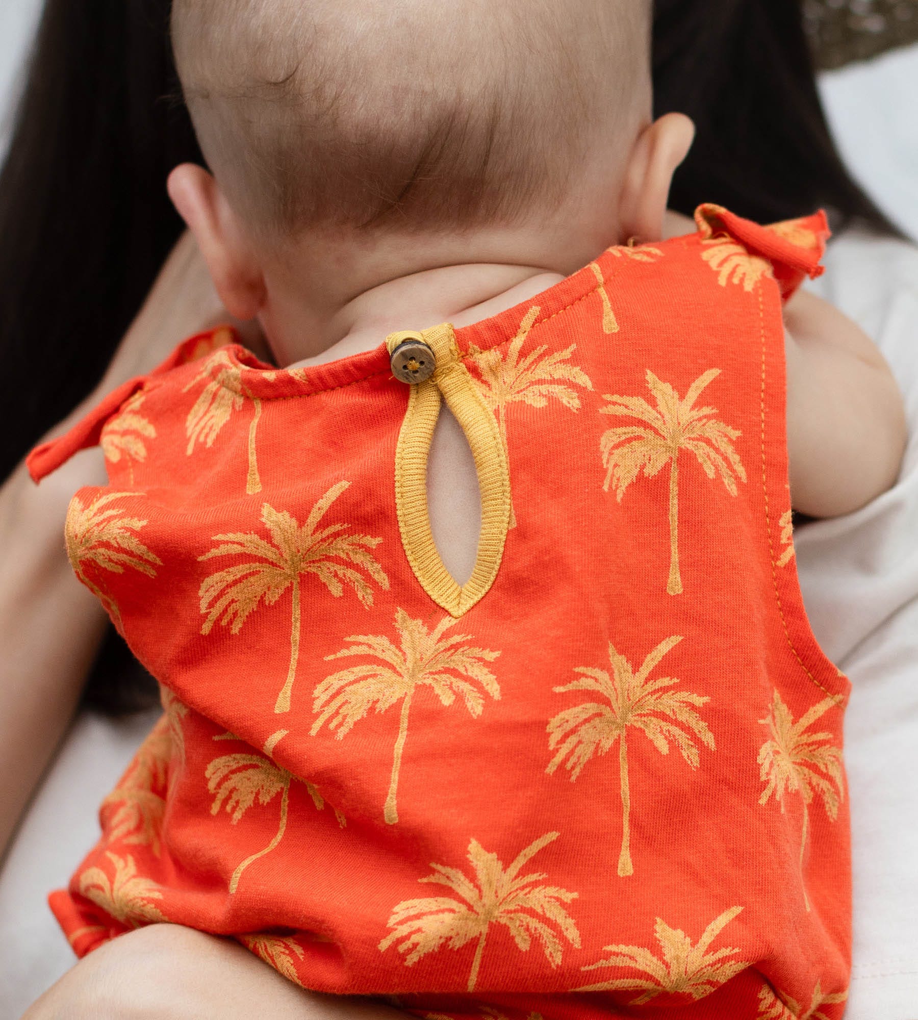  Golden Palms Organic Baby Girl Romper、mySite、layawaytickets