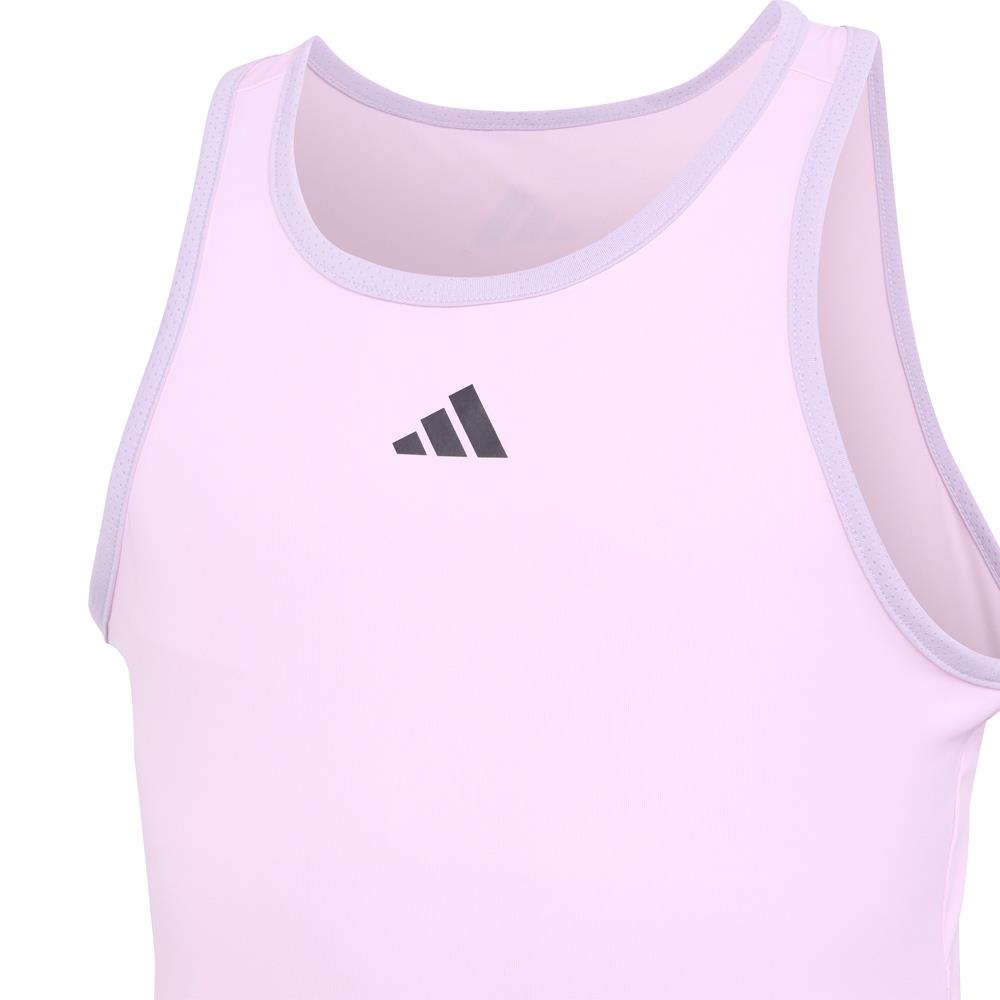 adidas Girls Club Tank - Clear Pink